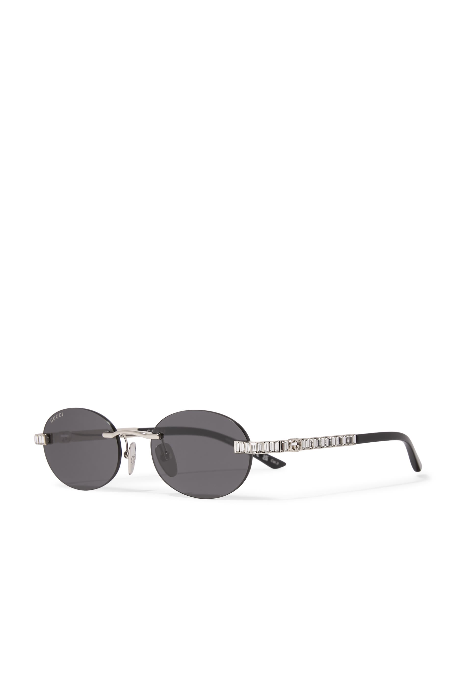 Oval-Frame Sunglasses