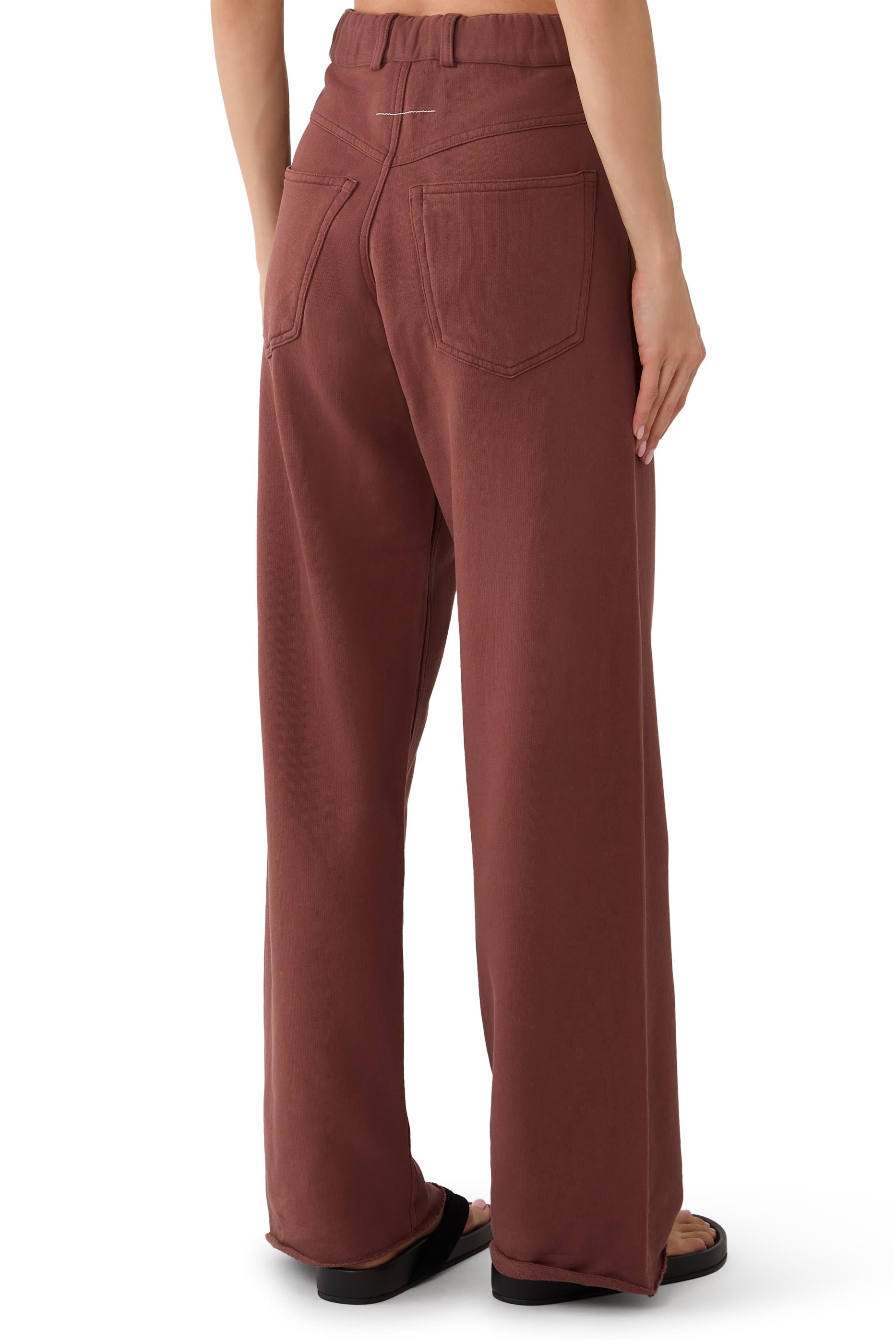 Raw-Edge Legs Trousers