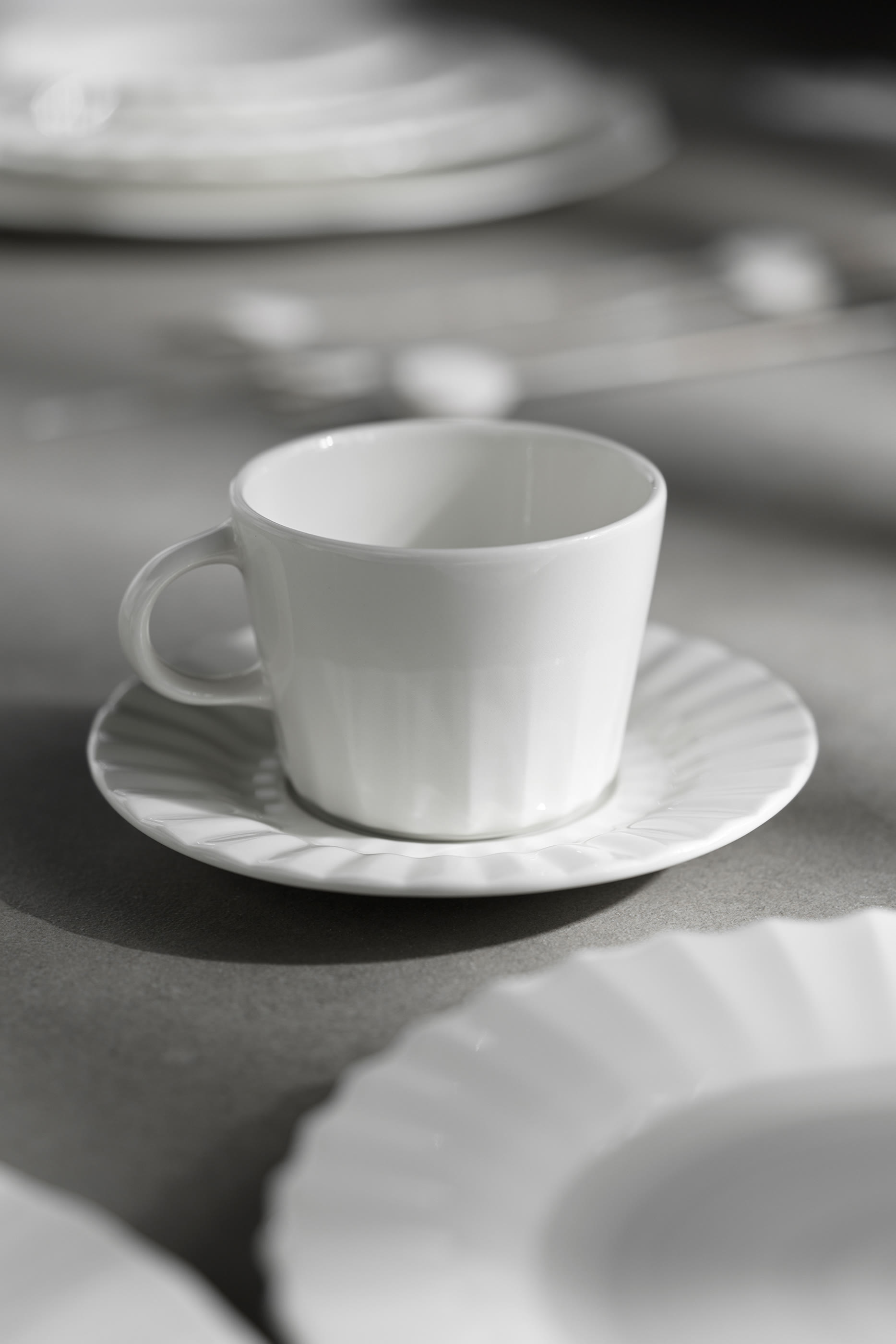 Drapperie Tea Cup & Saucer 