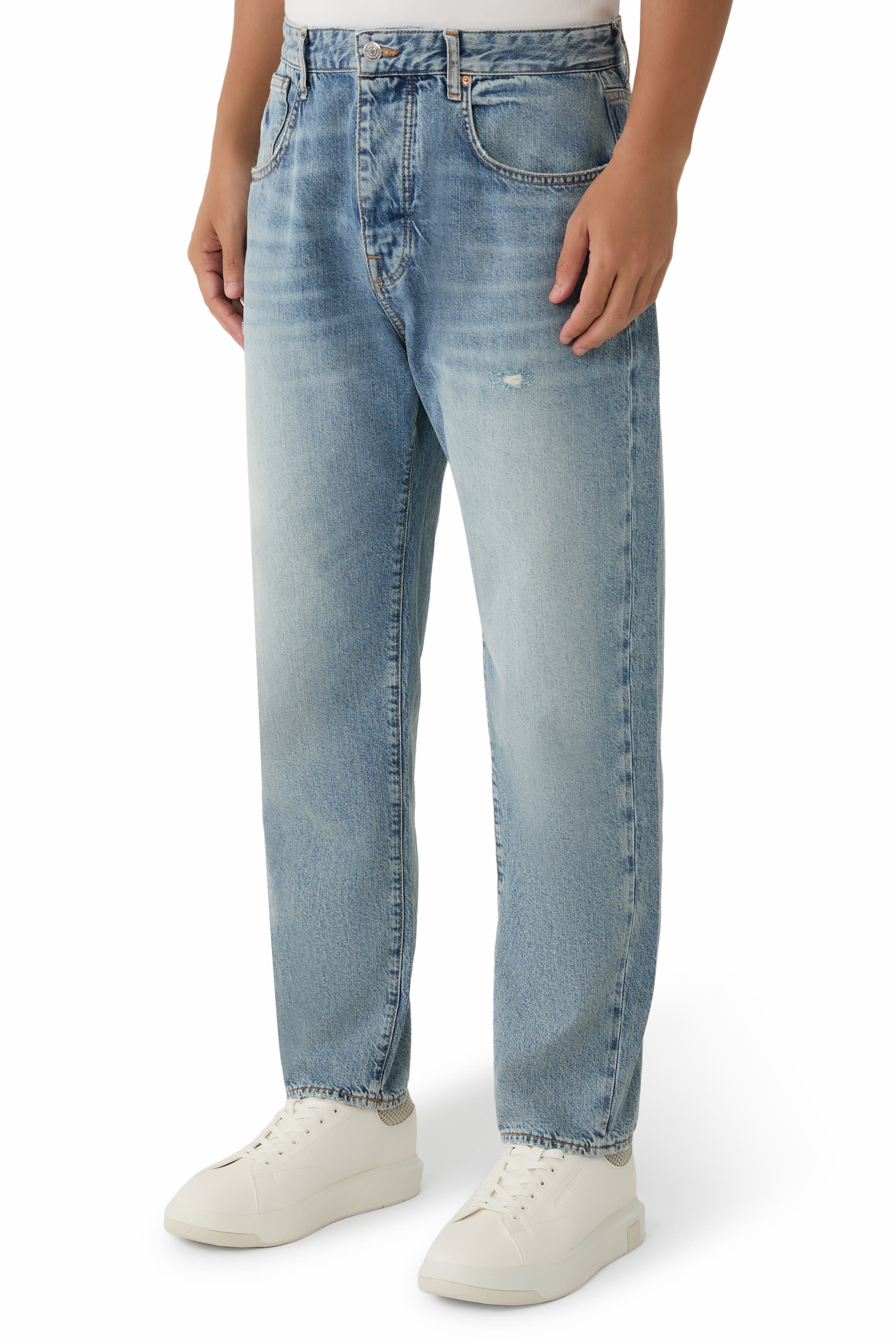 Loose-Fit Tapered Denim Jeans