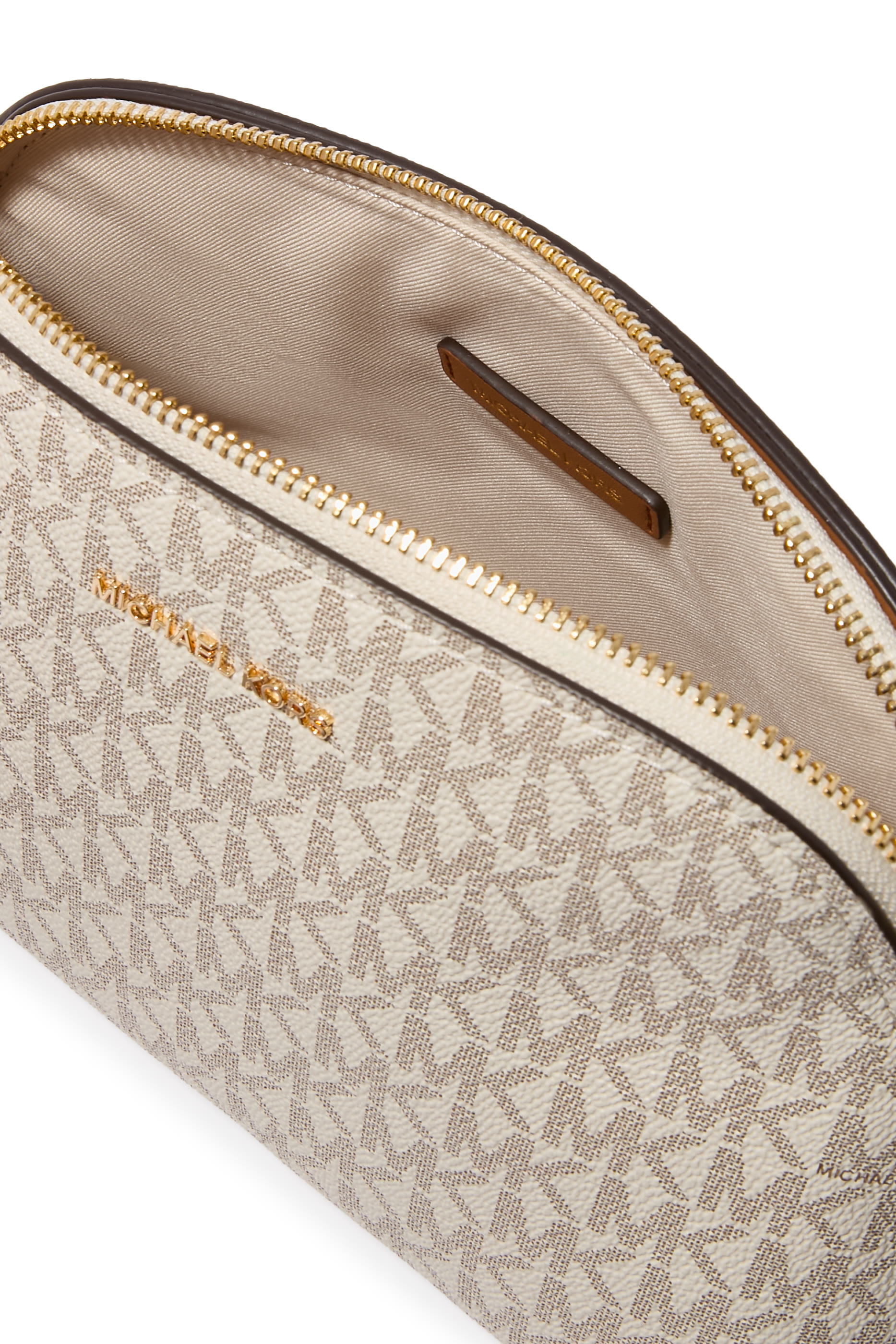 Freddie Small Crossbody Bag in Logo Print Faux Leather 