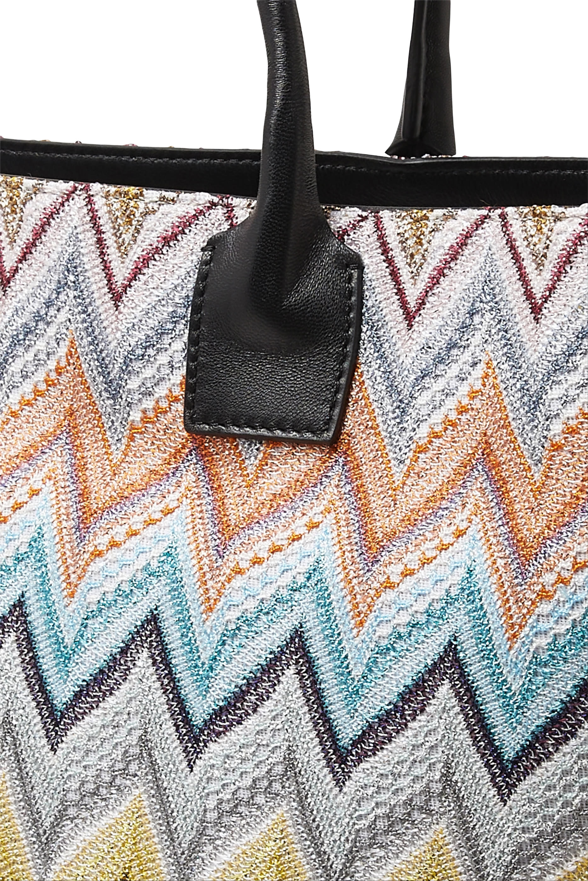 Large Zigzag Raschel Tote Bag 