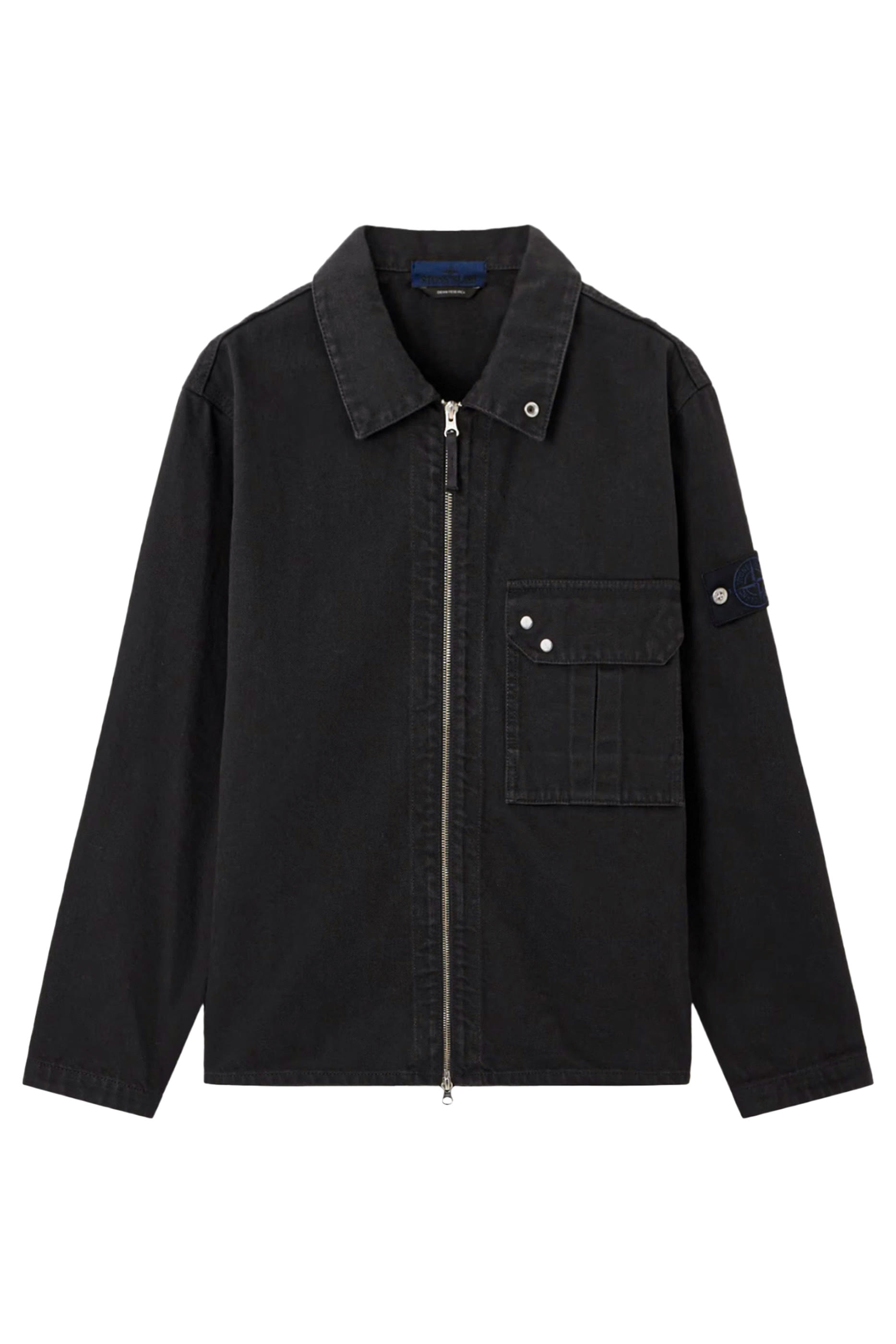 Logo Badge Zip-Fastening Overshirt