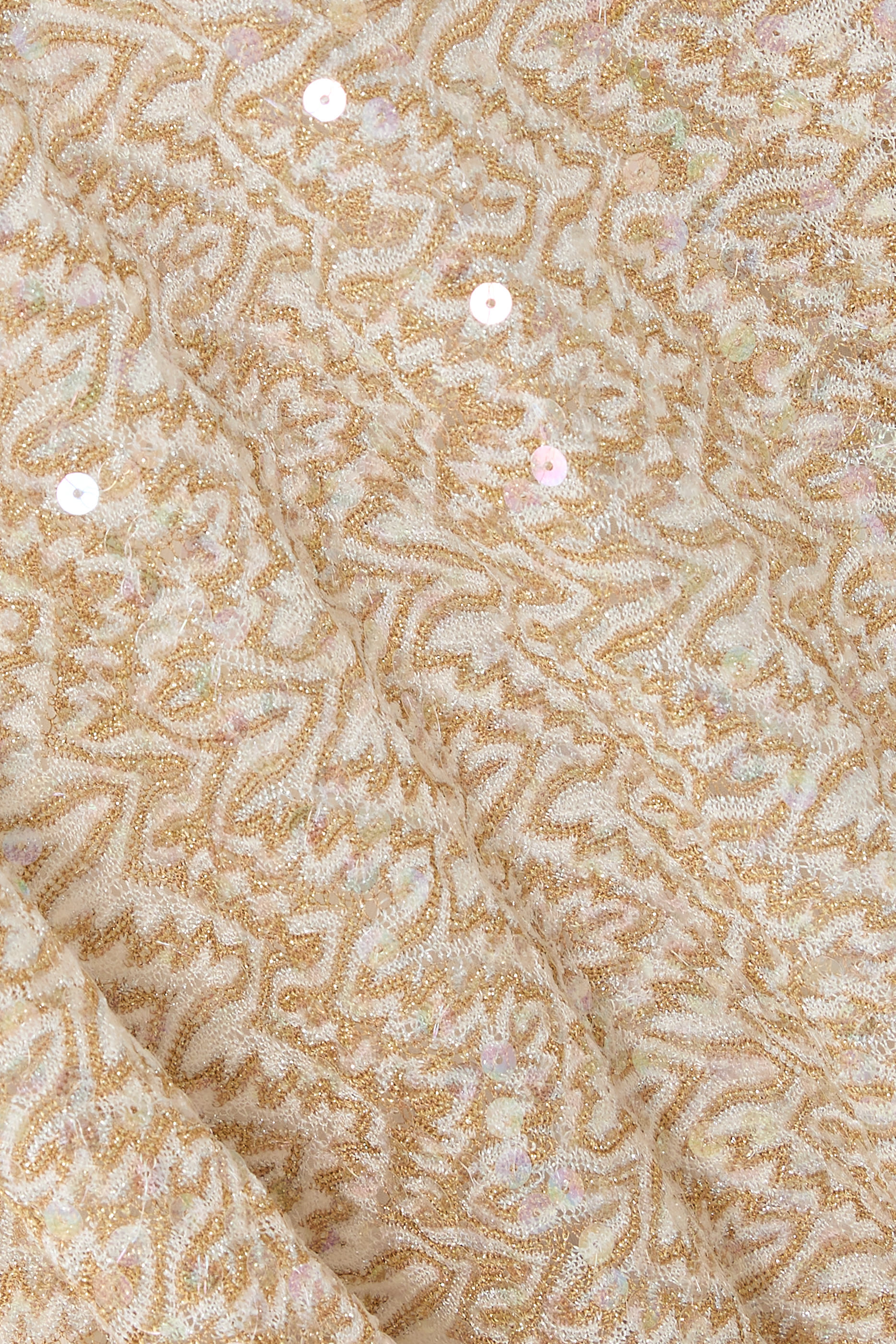 Zigzag Sequinned Short Kaftan Dress