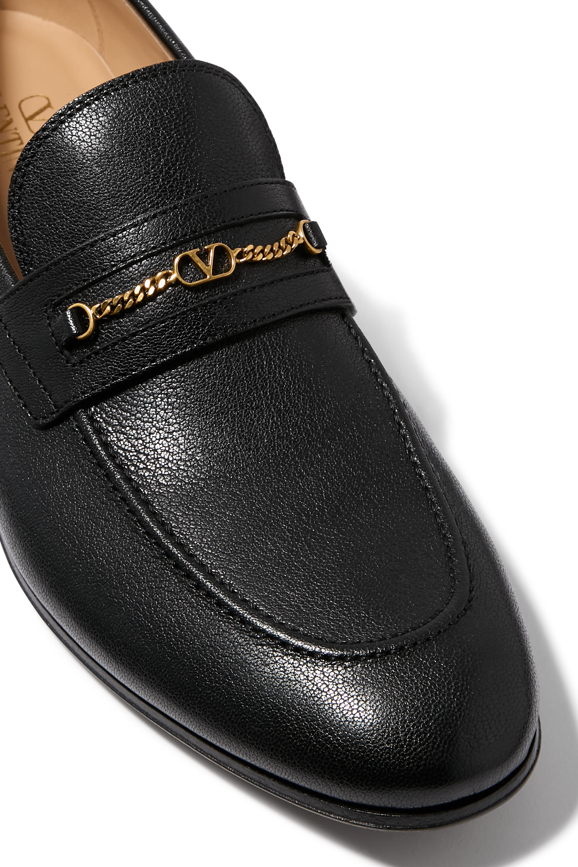  VLogo Signature Kidskin Loafers 