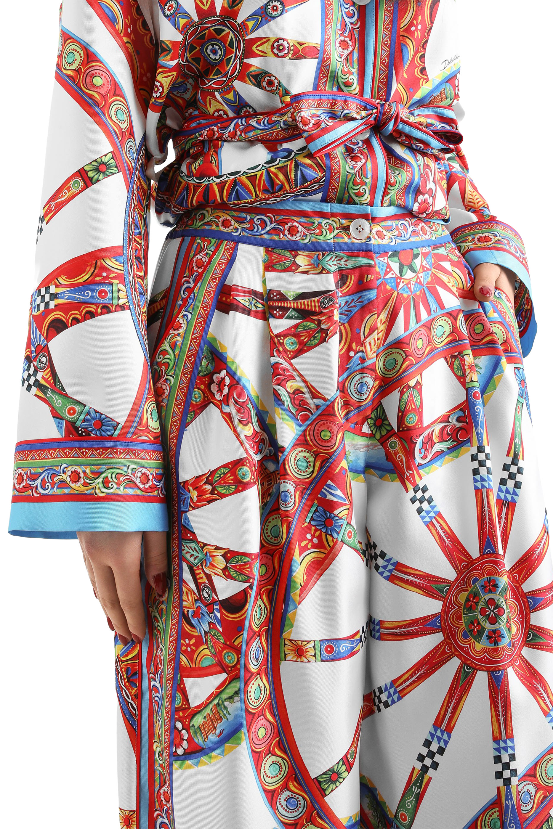 Carretto-Print Vanity Trousers