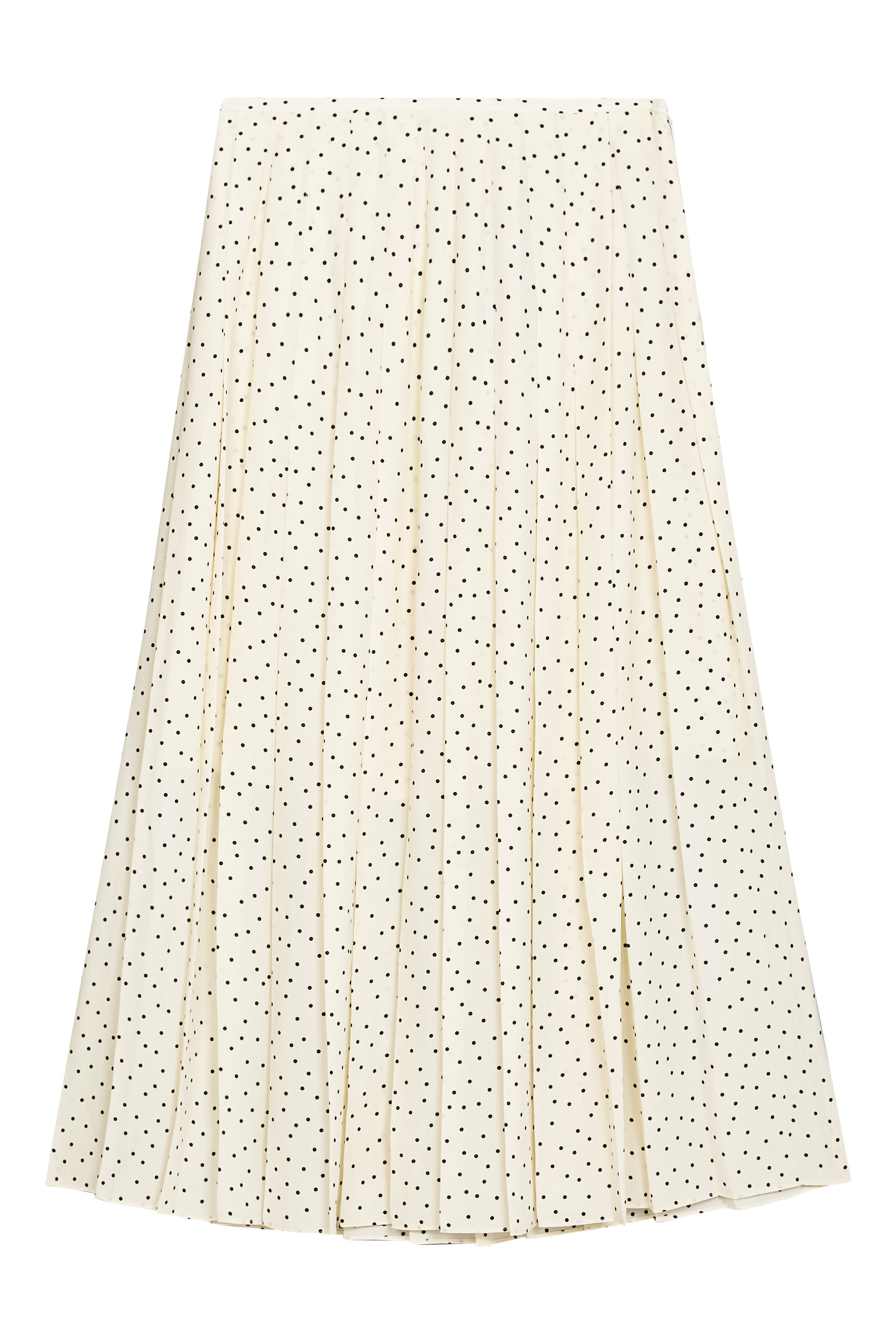  Pleated Polka Dot Skirt 