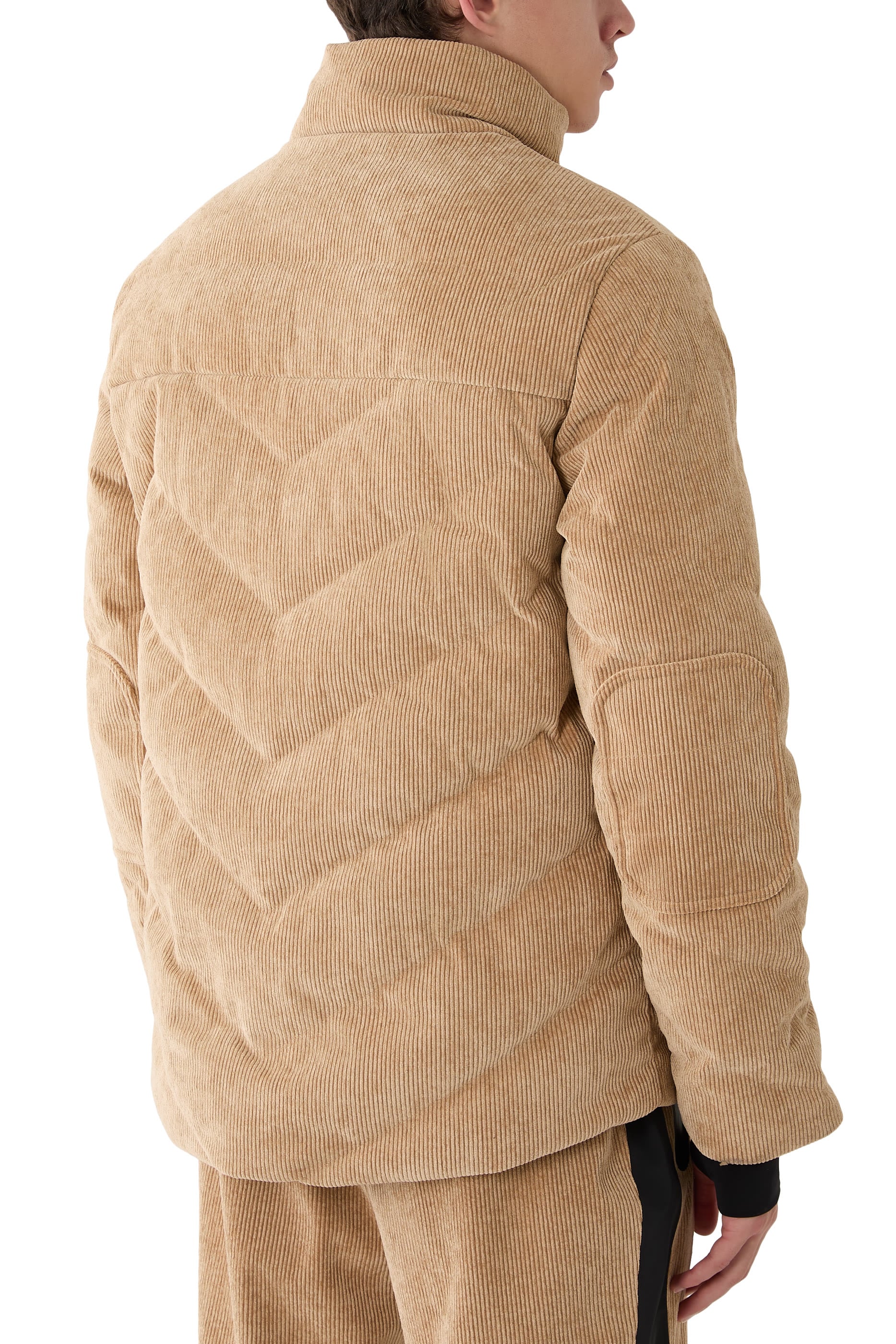 Chevron Quilted Down Jacket