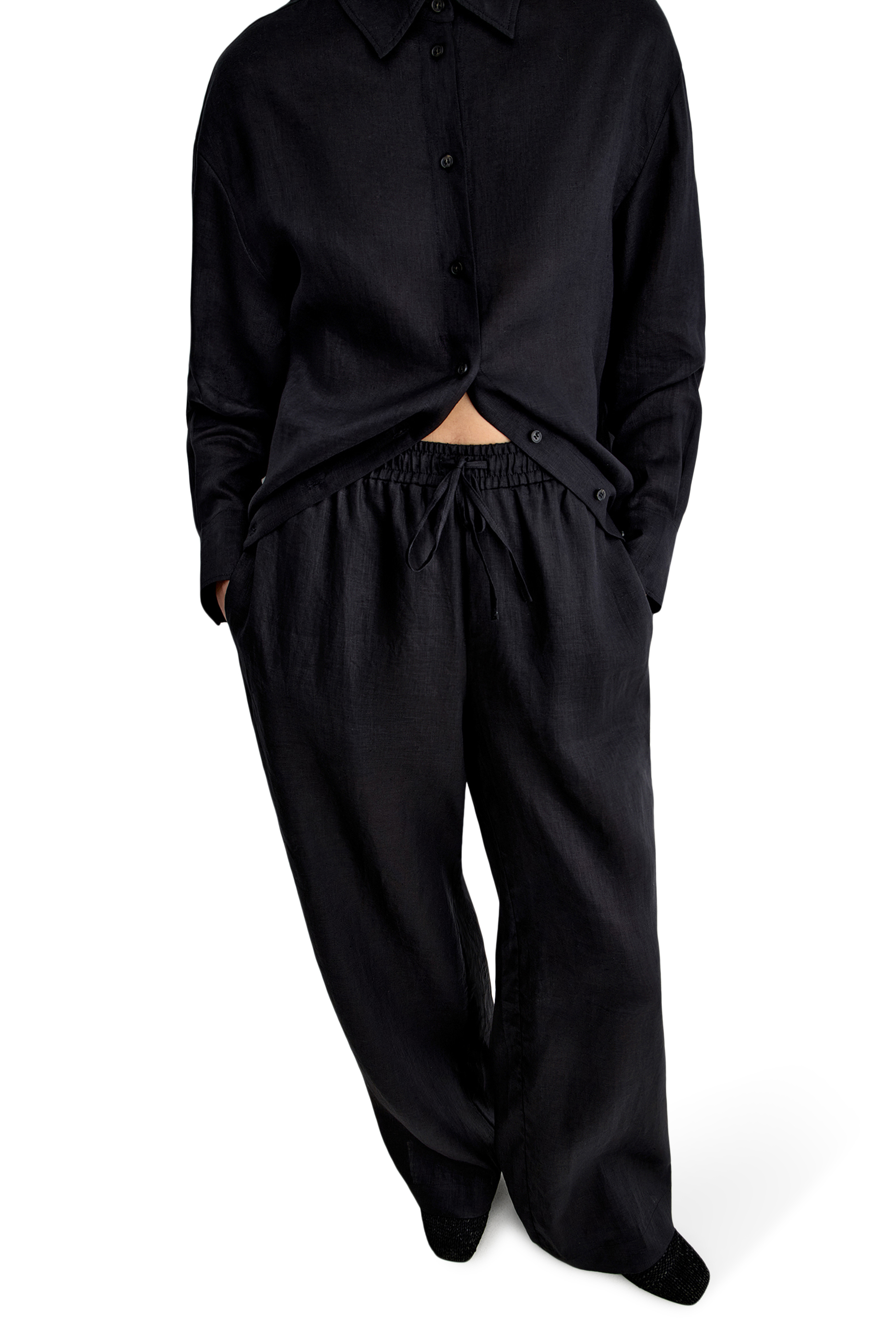 Drawstring Linen Trousers