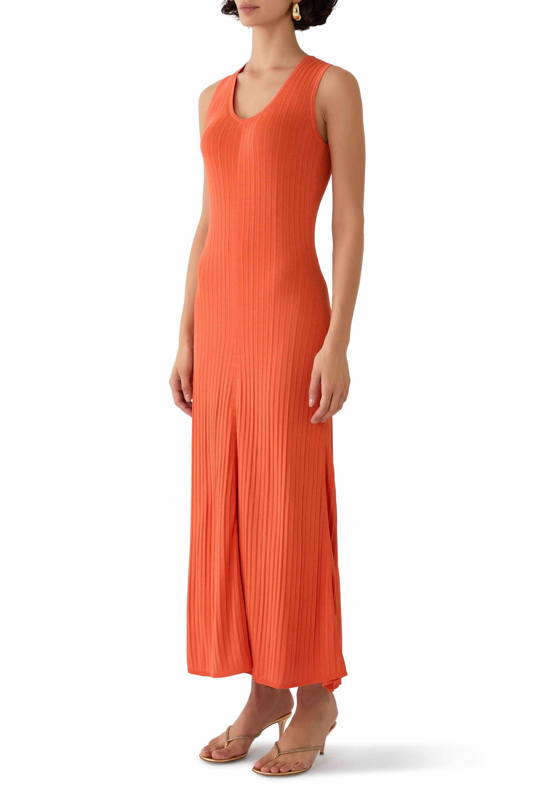 Viscose Rib Knit Dress