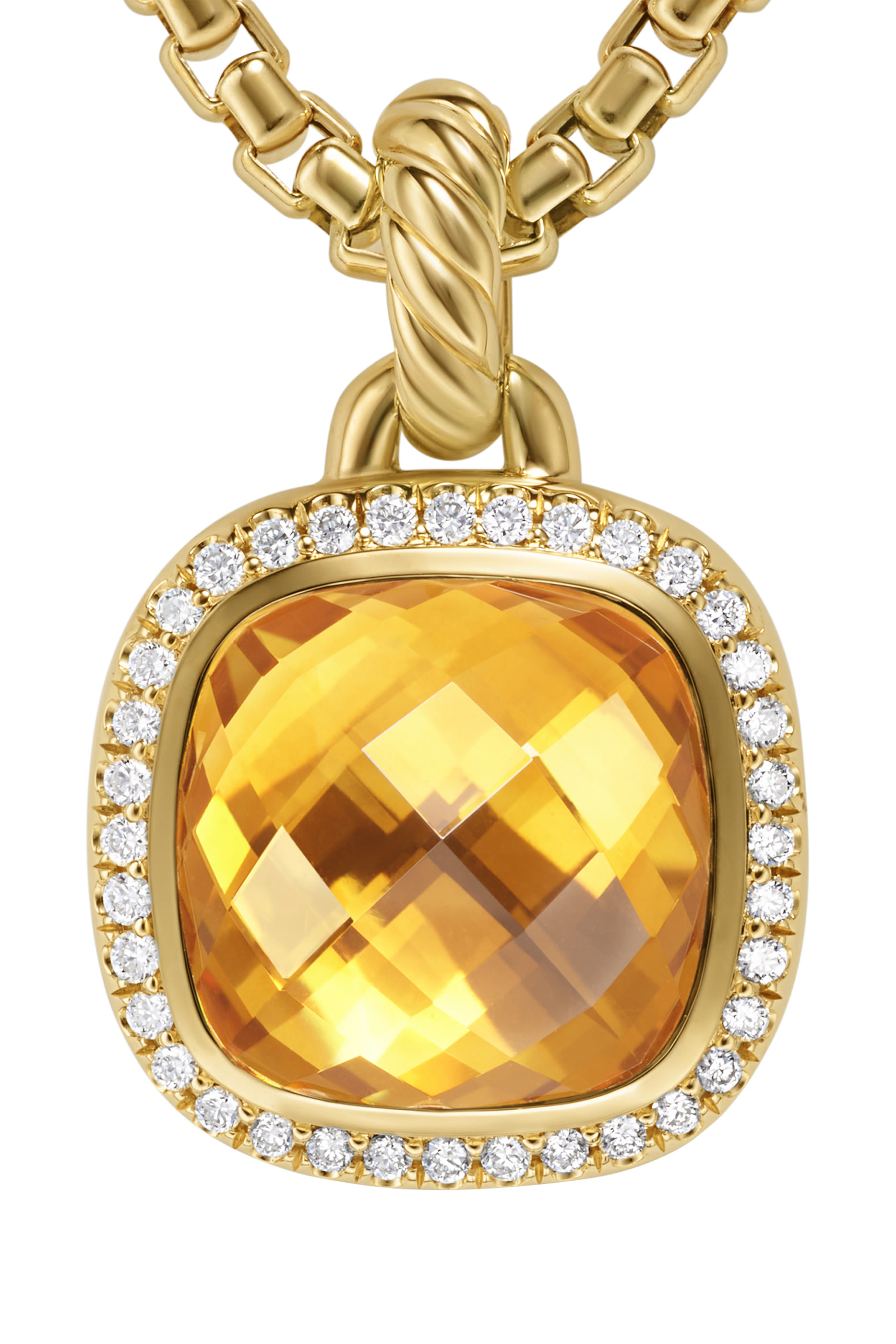 Albion&reg; Amulet, 18K Yellow Gold with Citrine and Diamonds