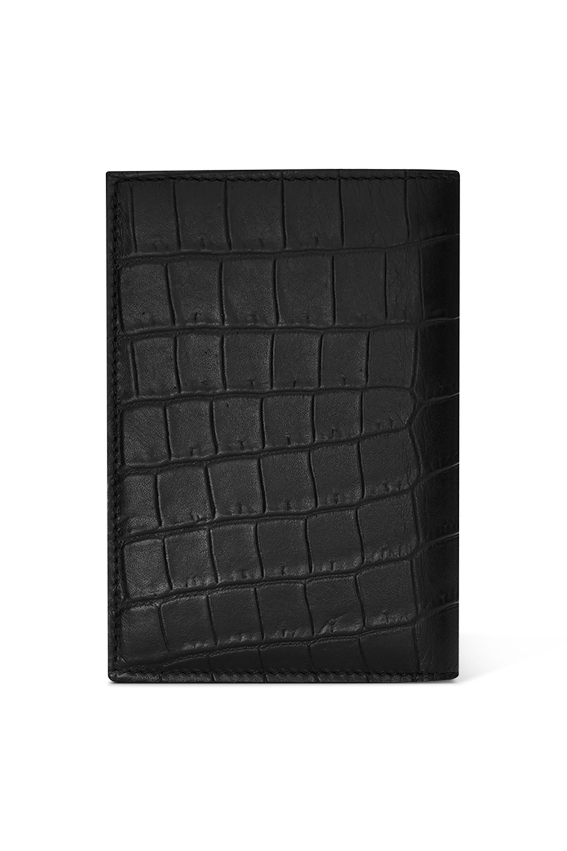Tiny Cassandre Crocodile-Embossed Credit Card Wallet