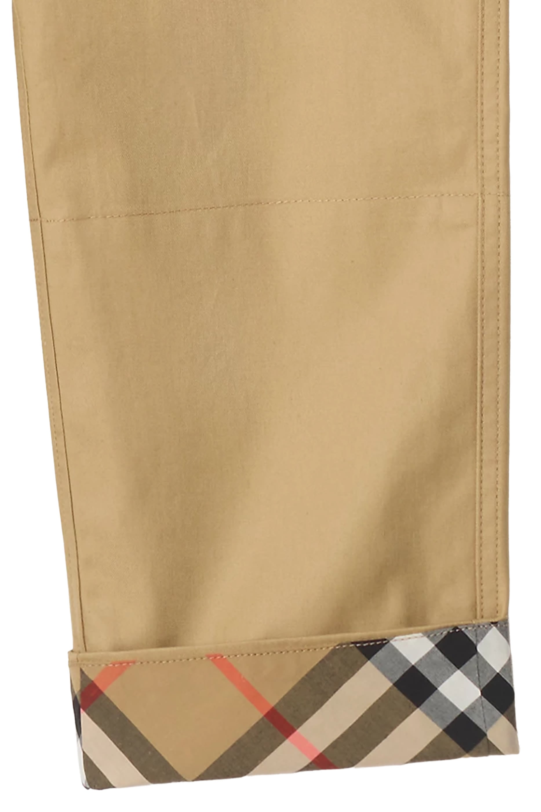 Kids Check Turn-Up Trousers