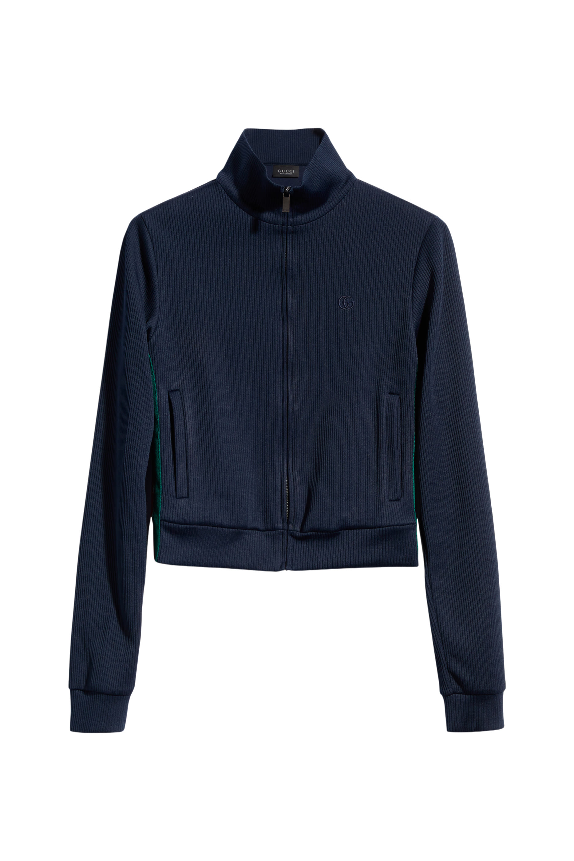 Web-Detail Zip Sweatshirt