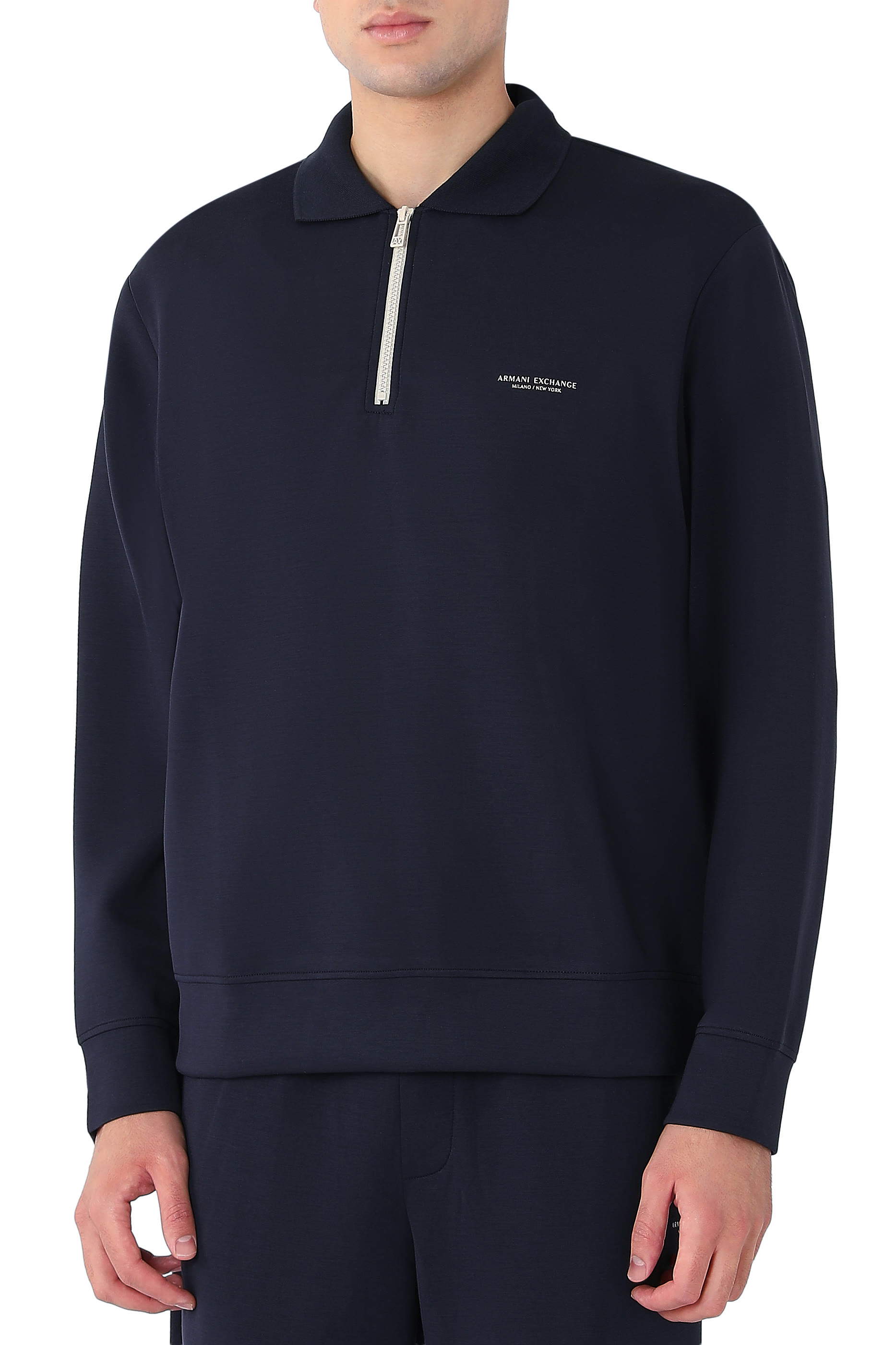 AX Logo Half-Zip Sweatshirt