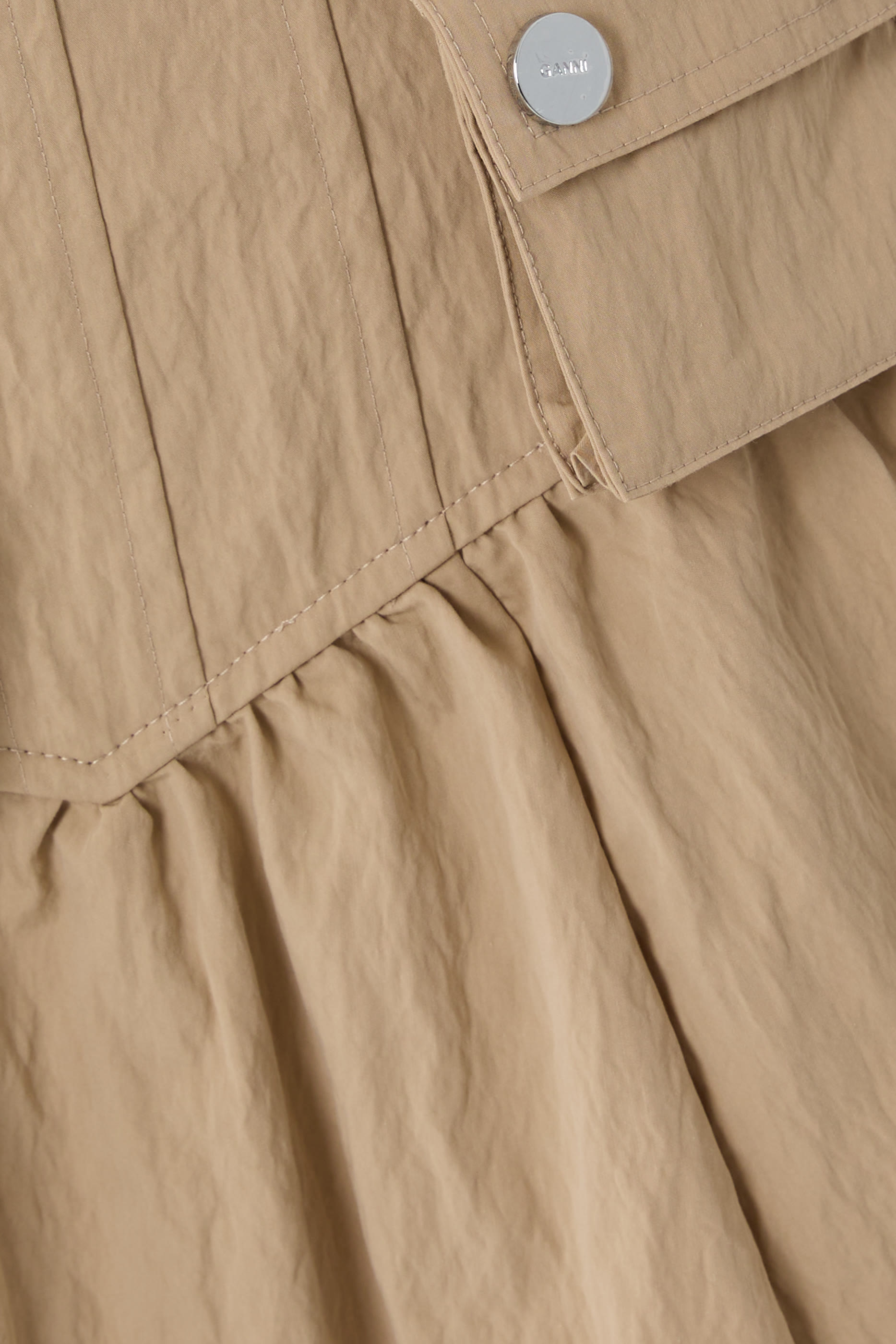  Washed Cotton Corset Skirt 