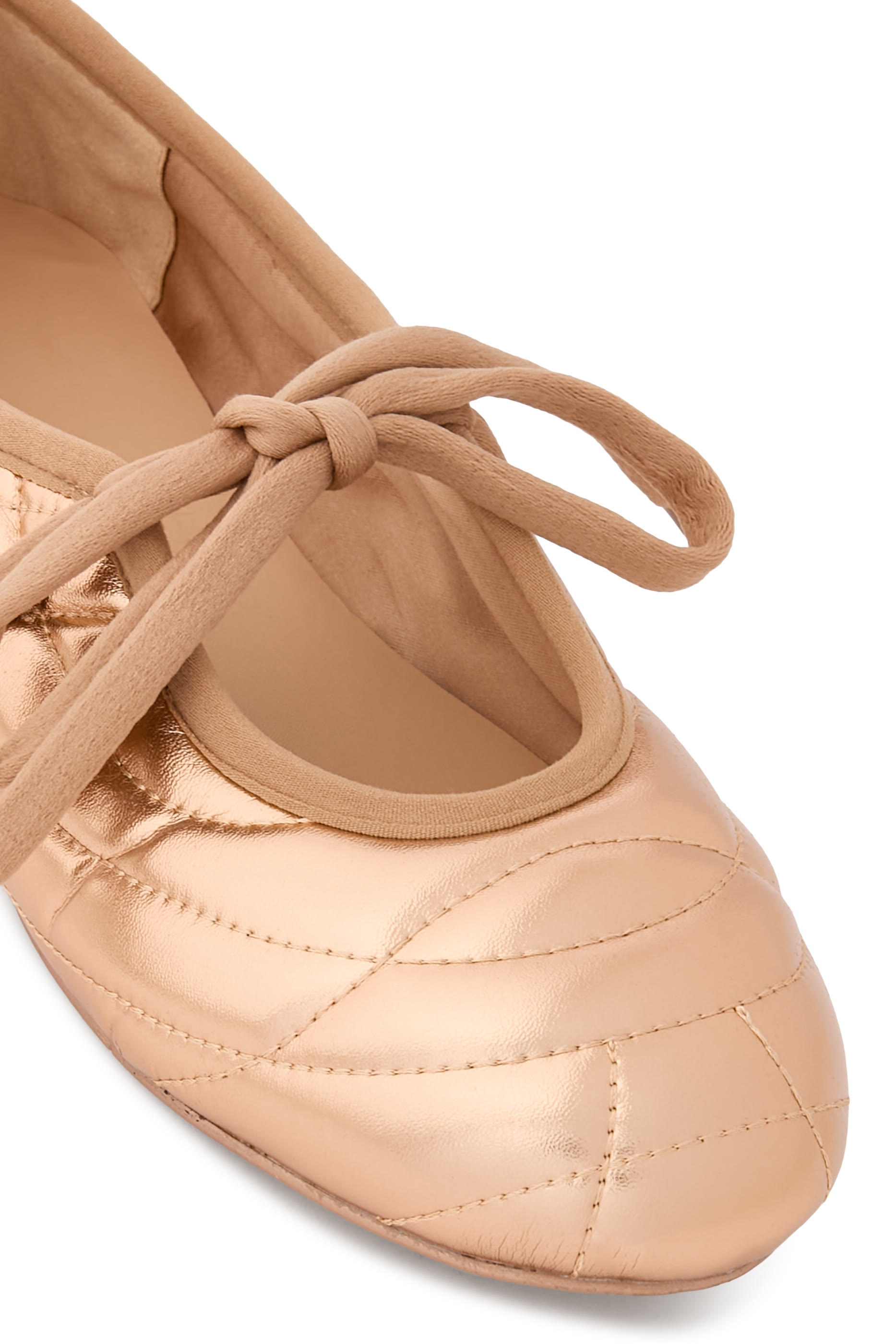 Erika Topstitching Ballet Flats
