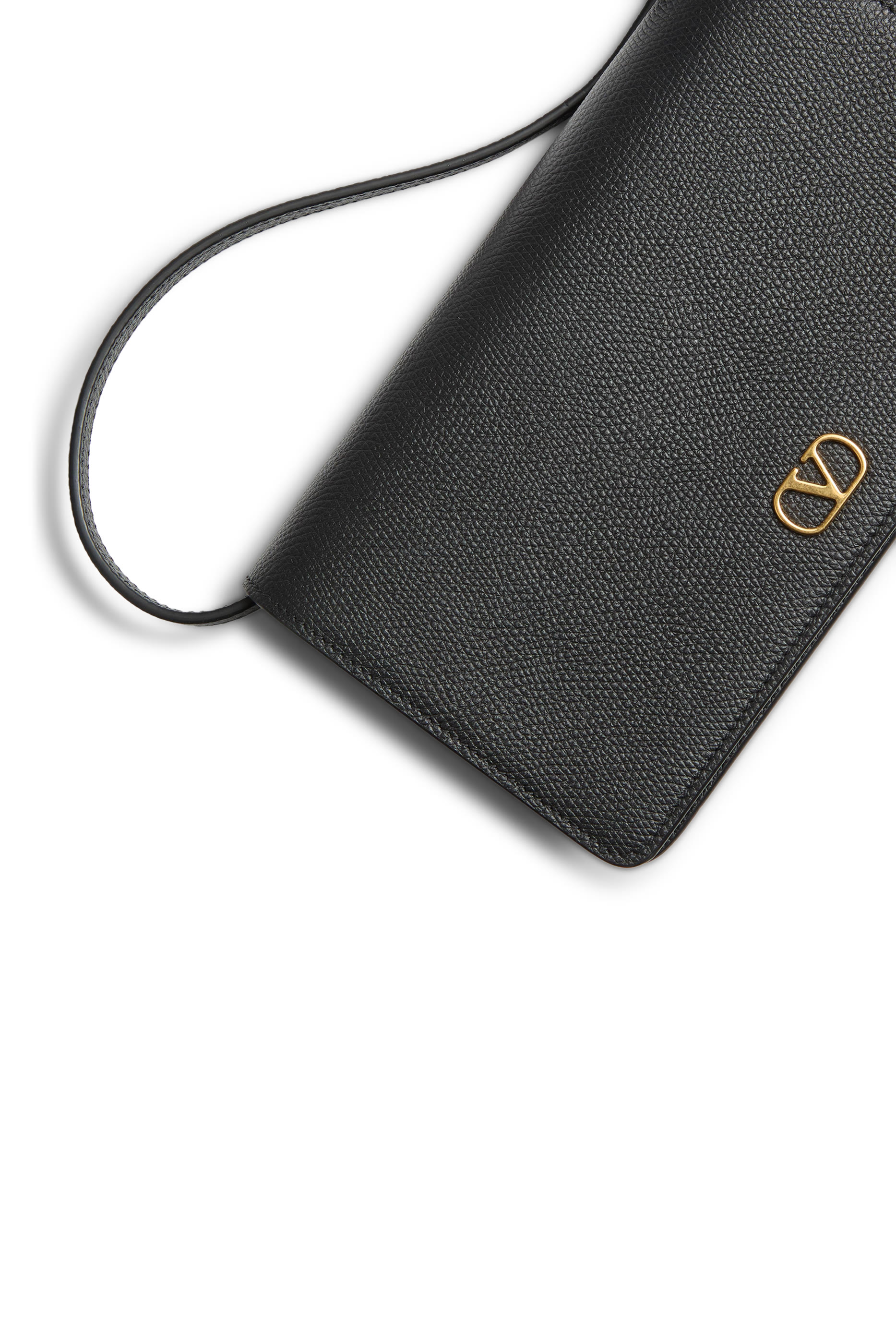 VLogo Signature Wallet with Strap