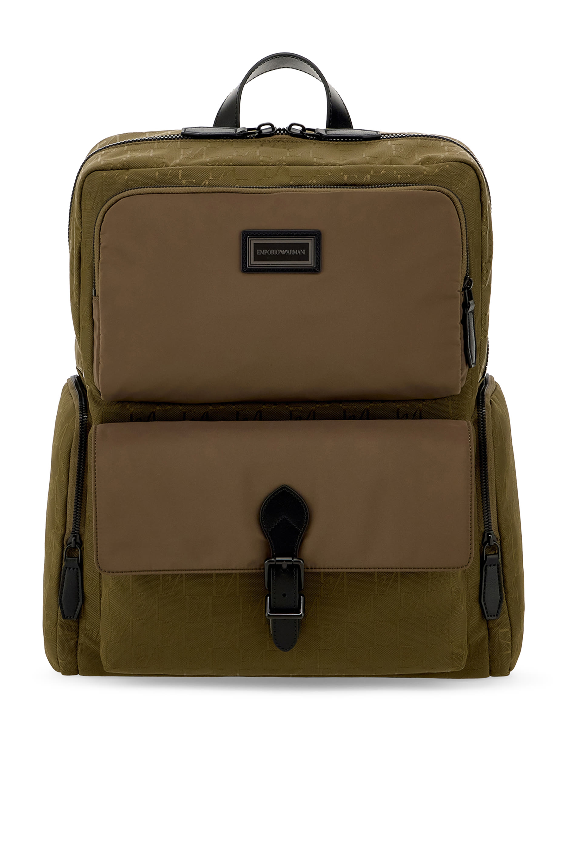 Embossed Flap Pocket Backpack