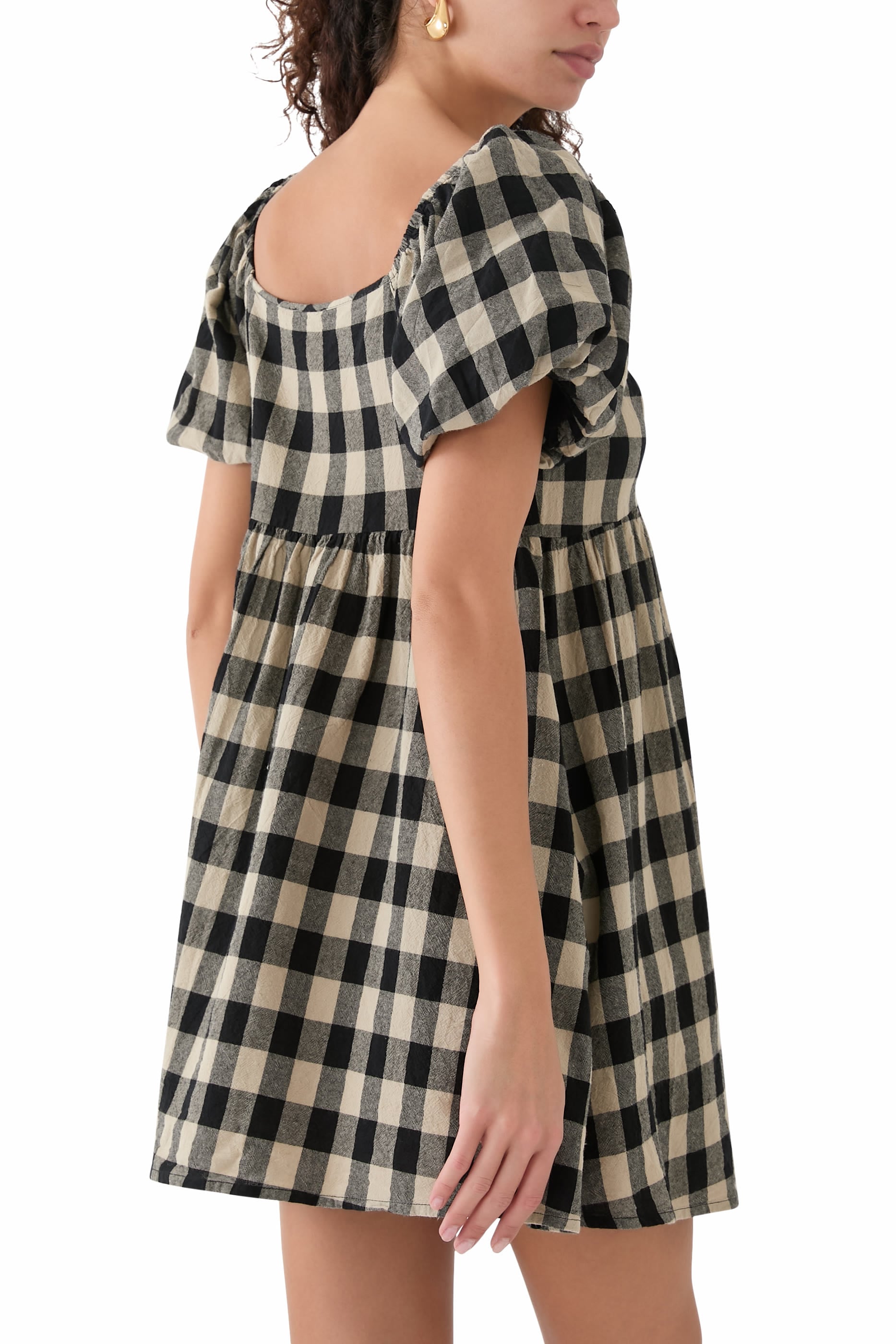 Joanna Gingham Mini Dress