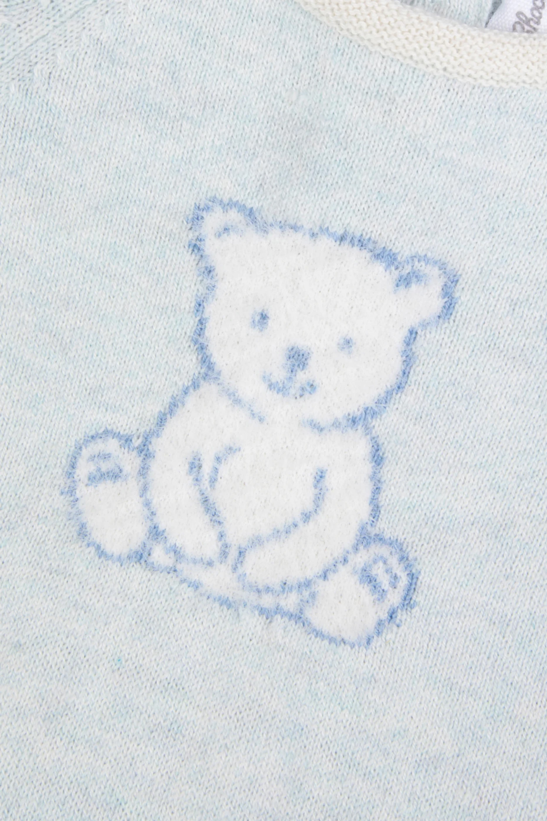 Kids Teddy Bear Embroidery Long Jumpsuit