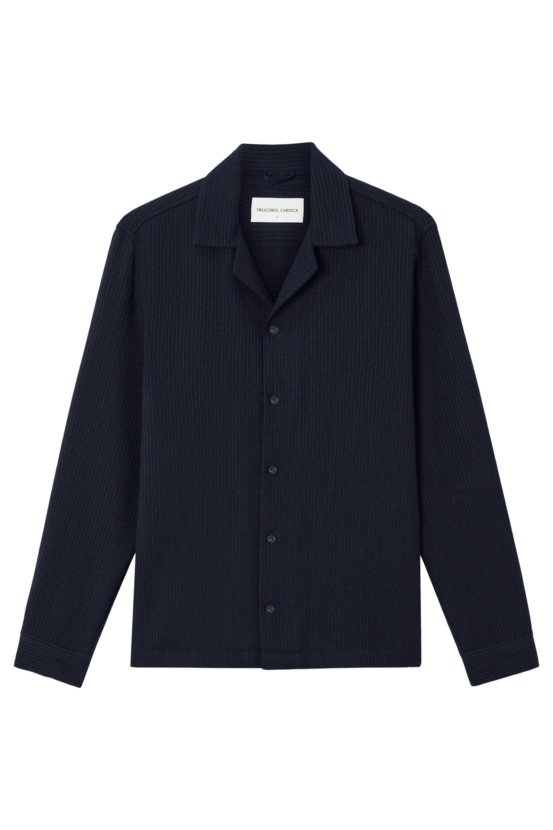 Safra Knitted Camp Collar Shirt