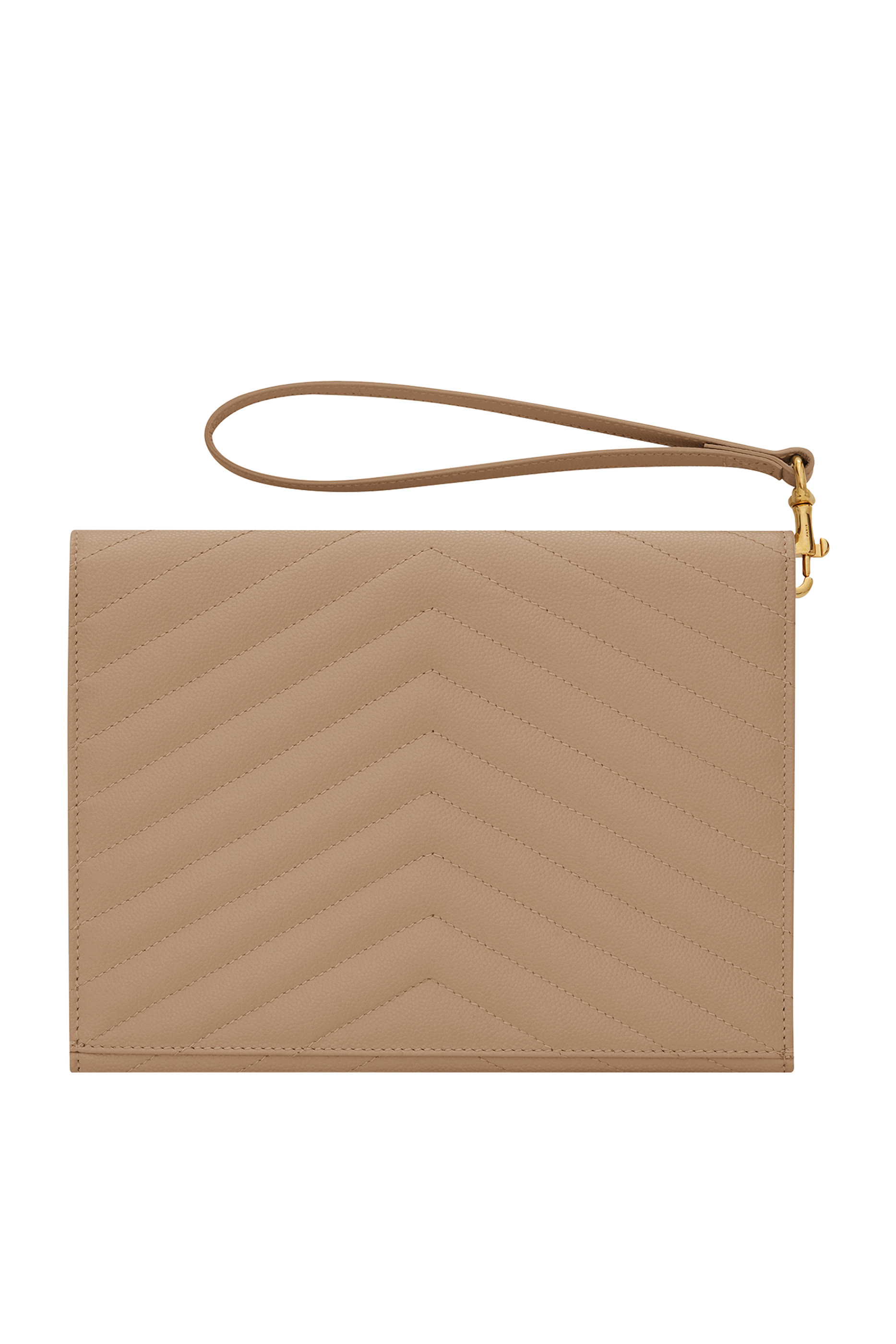  Cassandre Matelassé Flap Pouch in Grain De Poudre Leather