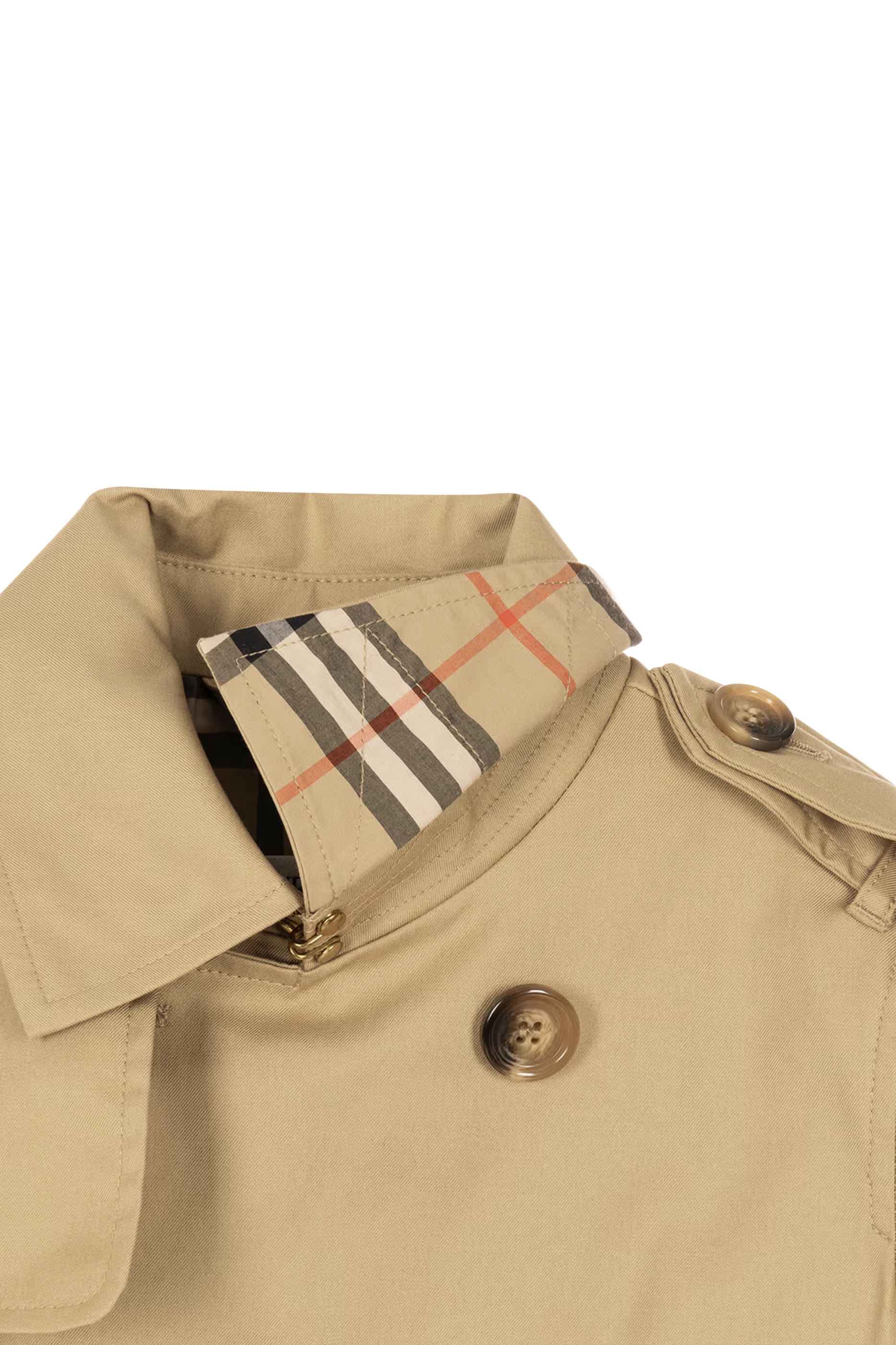 Kids Check Trench Jacket