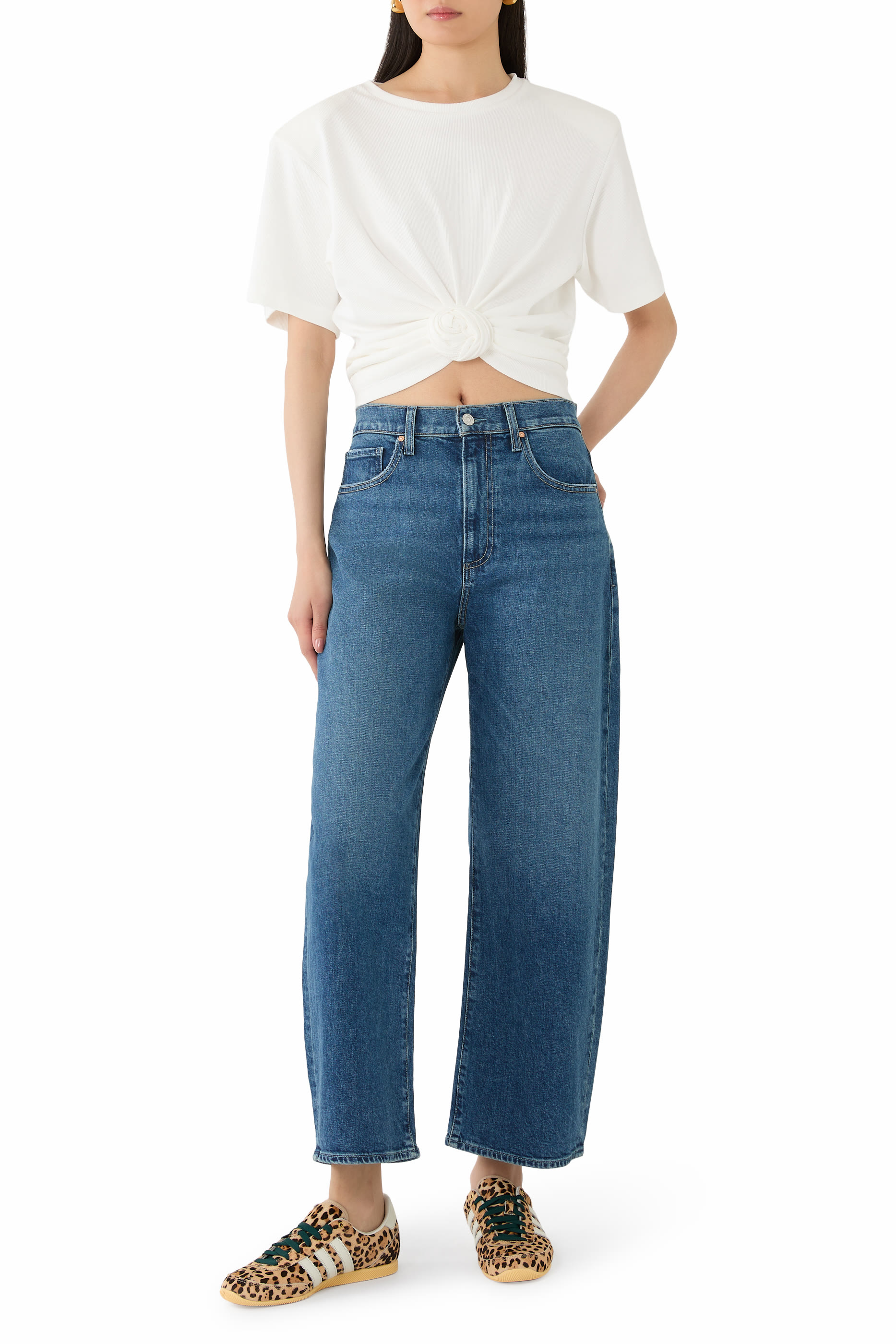 Arella Ankle Barrel Leg Jeans