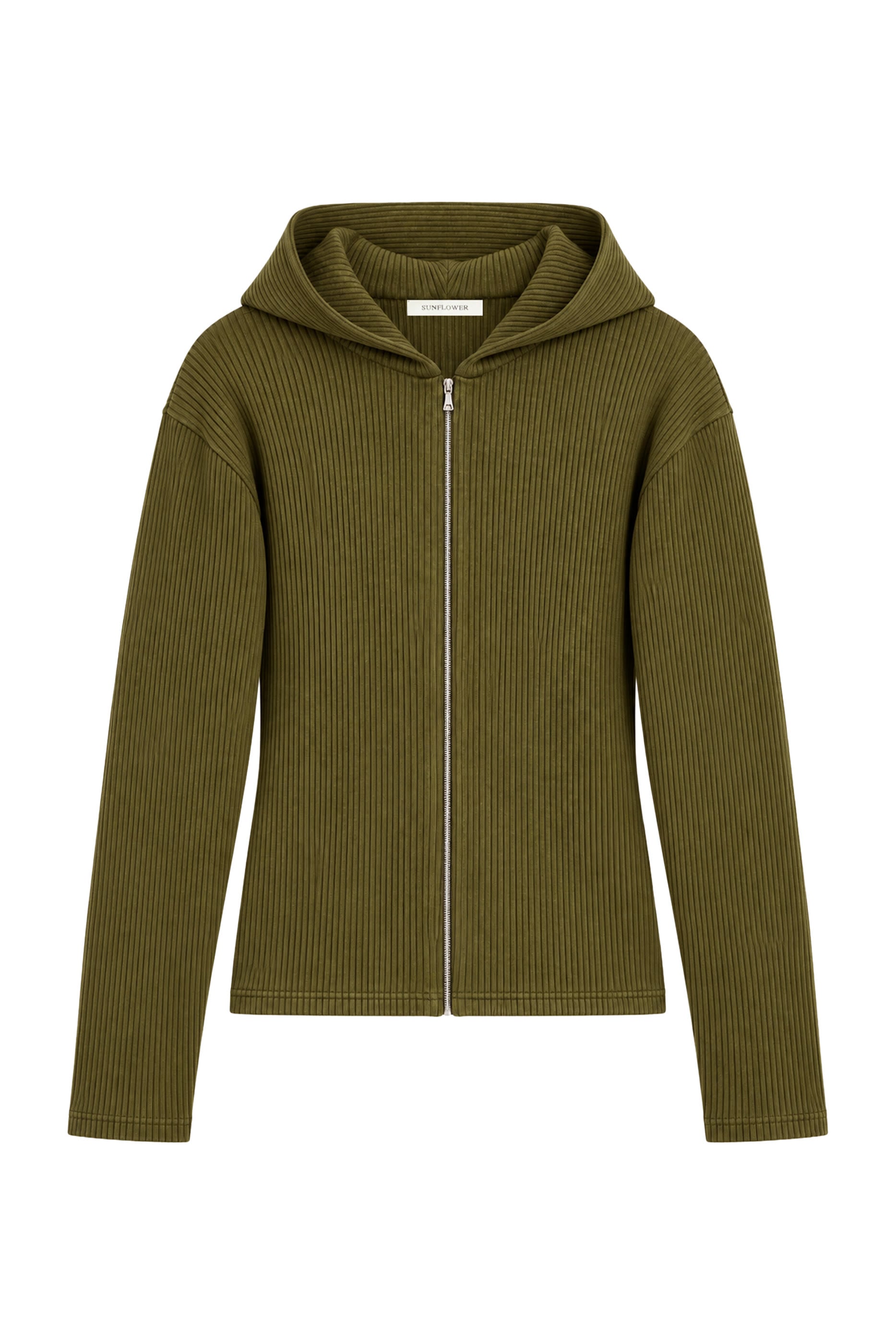 Rib Zip Sweat
