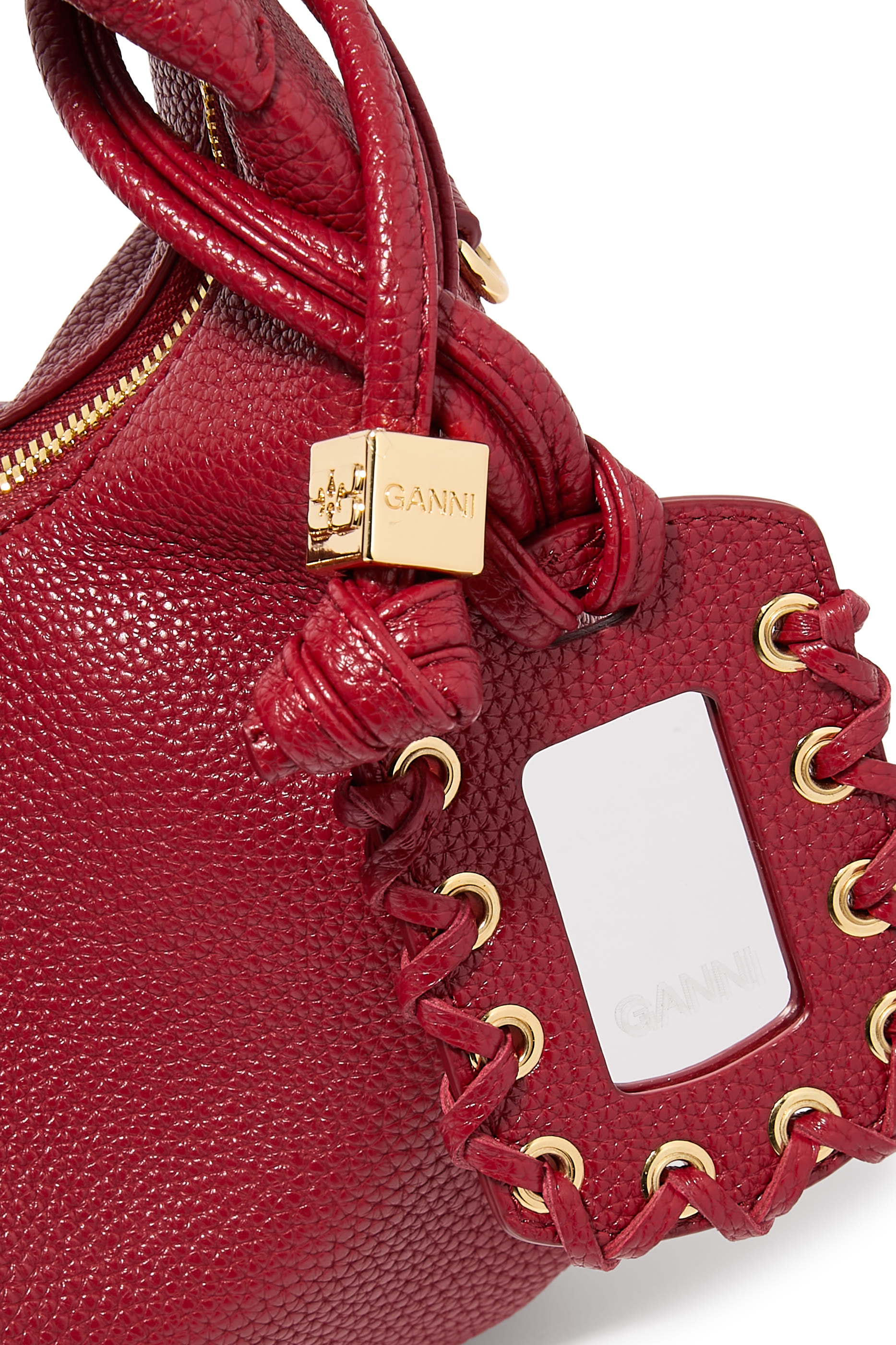 Grained Mini Hobo Bag