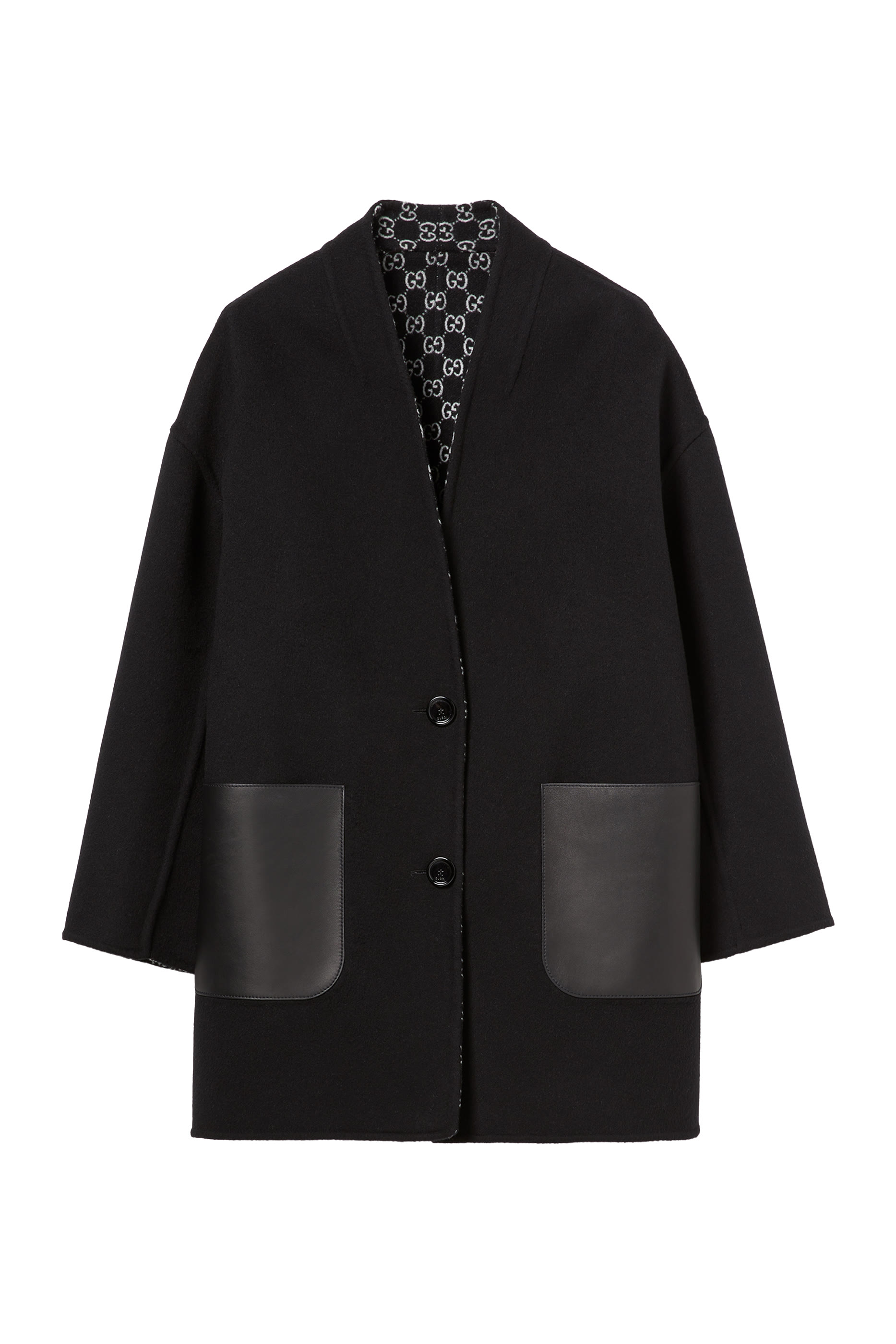  Reversible Silk Wool Coat 