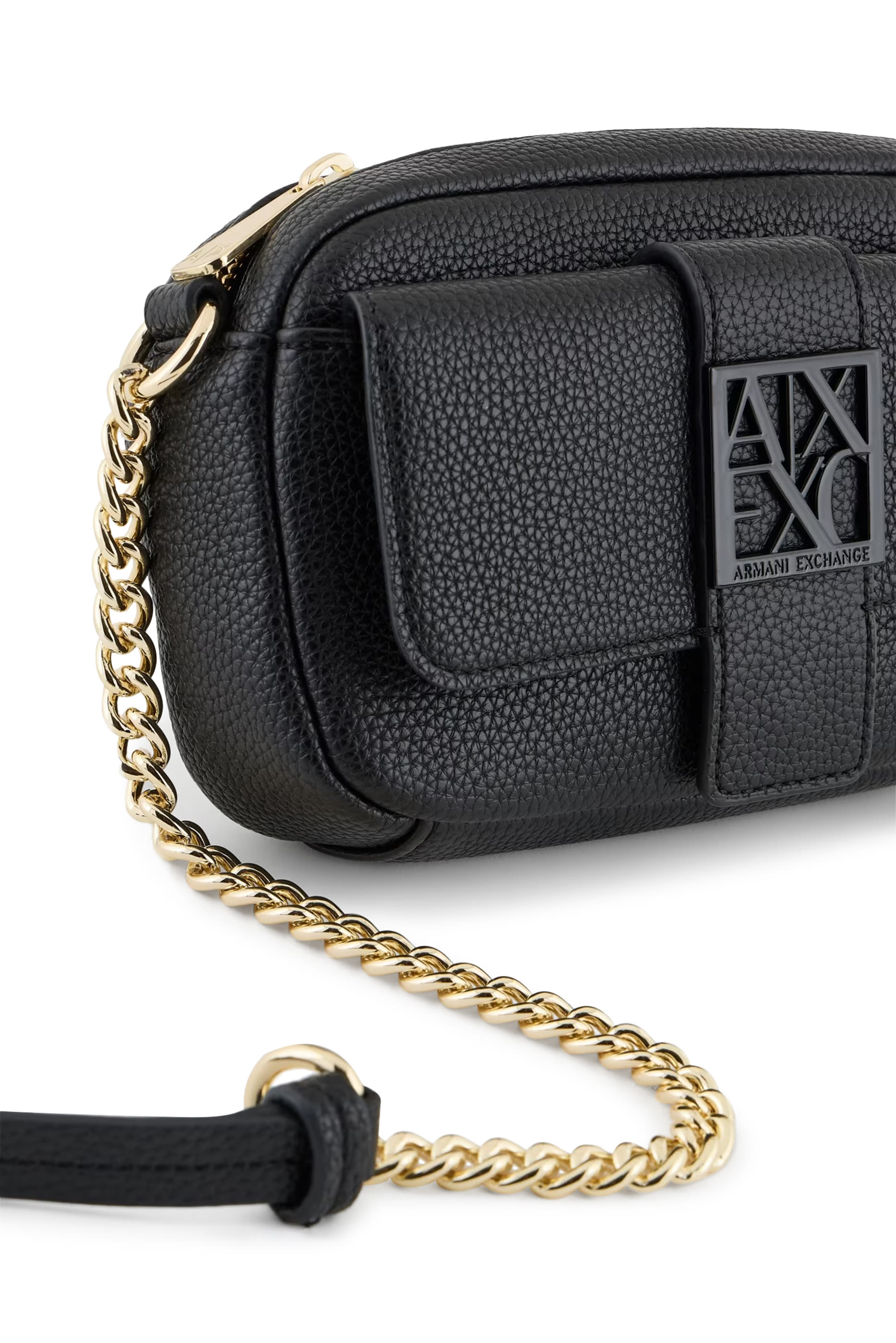 Monogram Logo and Chain Shoulder Strap Bag