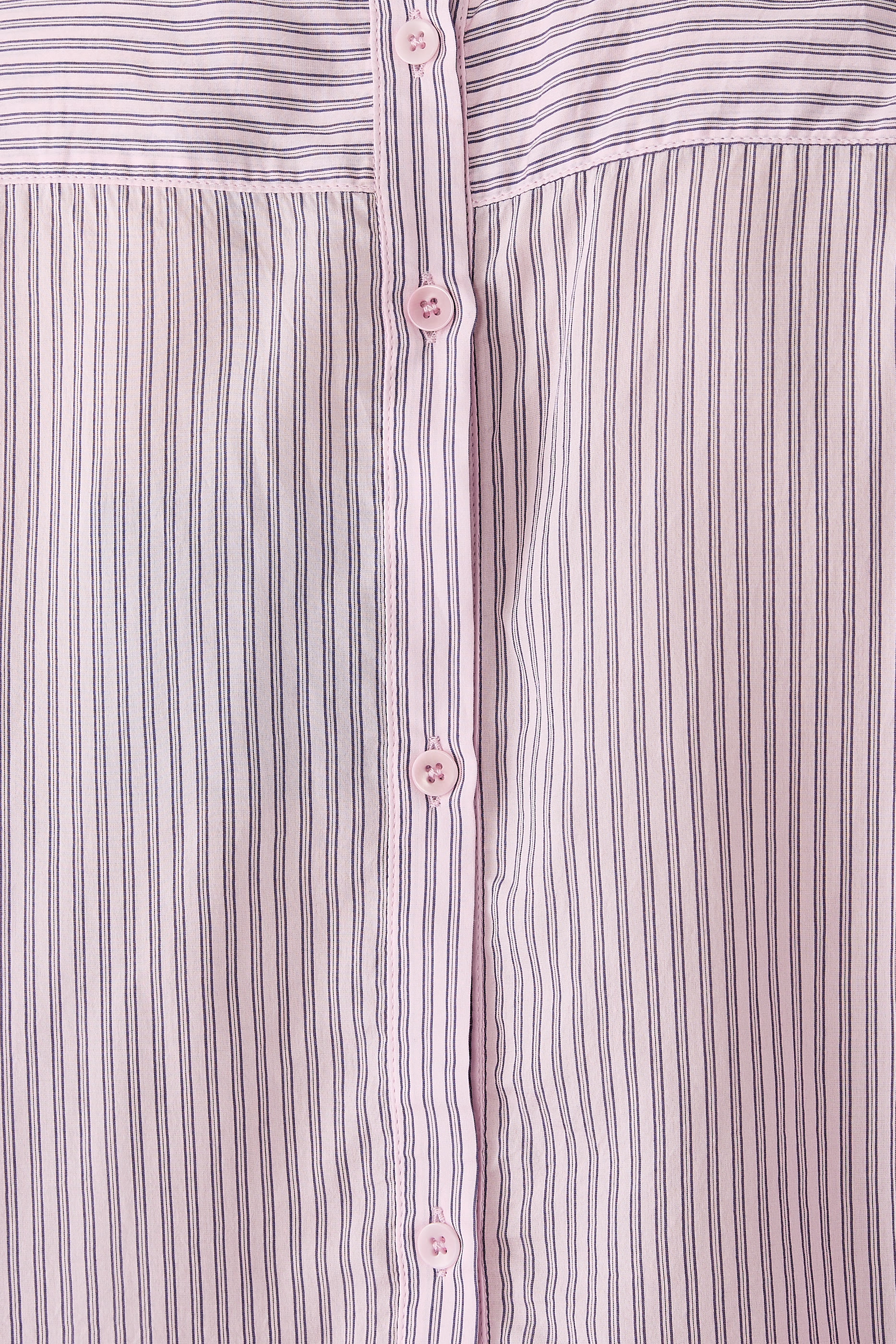 Ultra Light Silk Tencel Striped Funnel Neck Shirt 