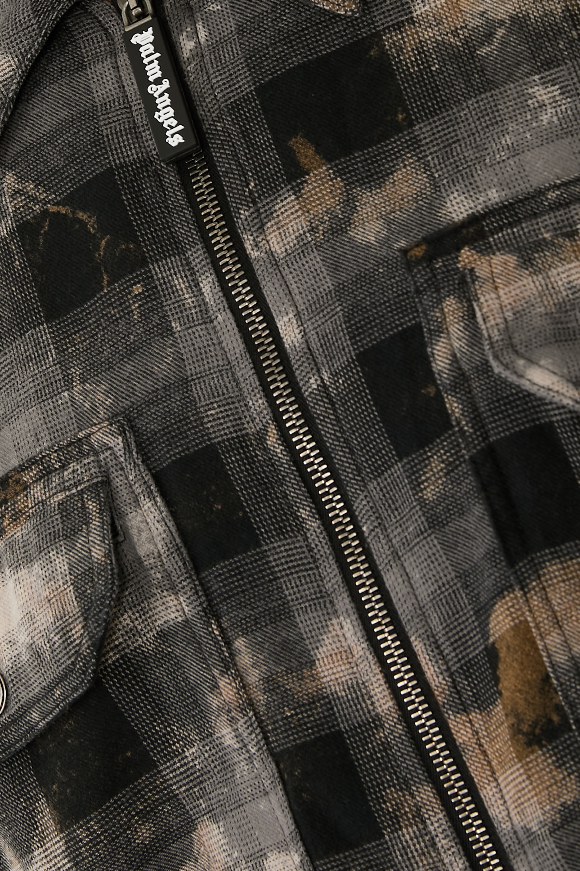 Curved Logo Check Overshirt