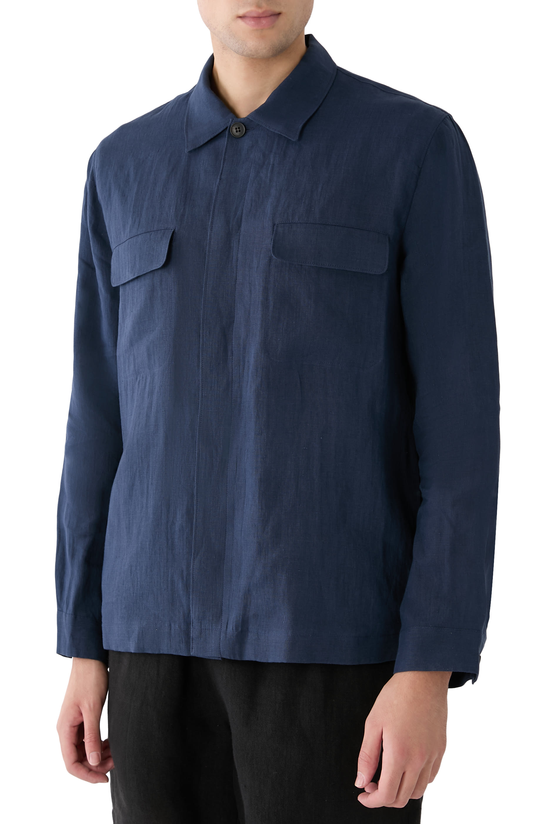 Flap Chest Pockets Overshirt