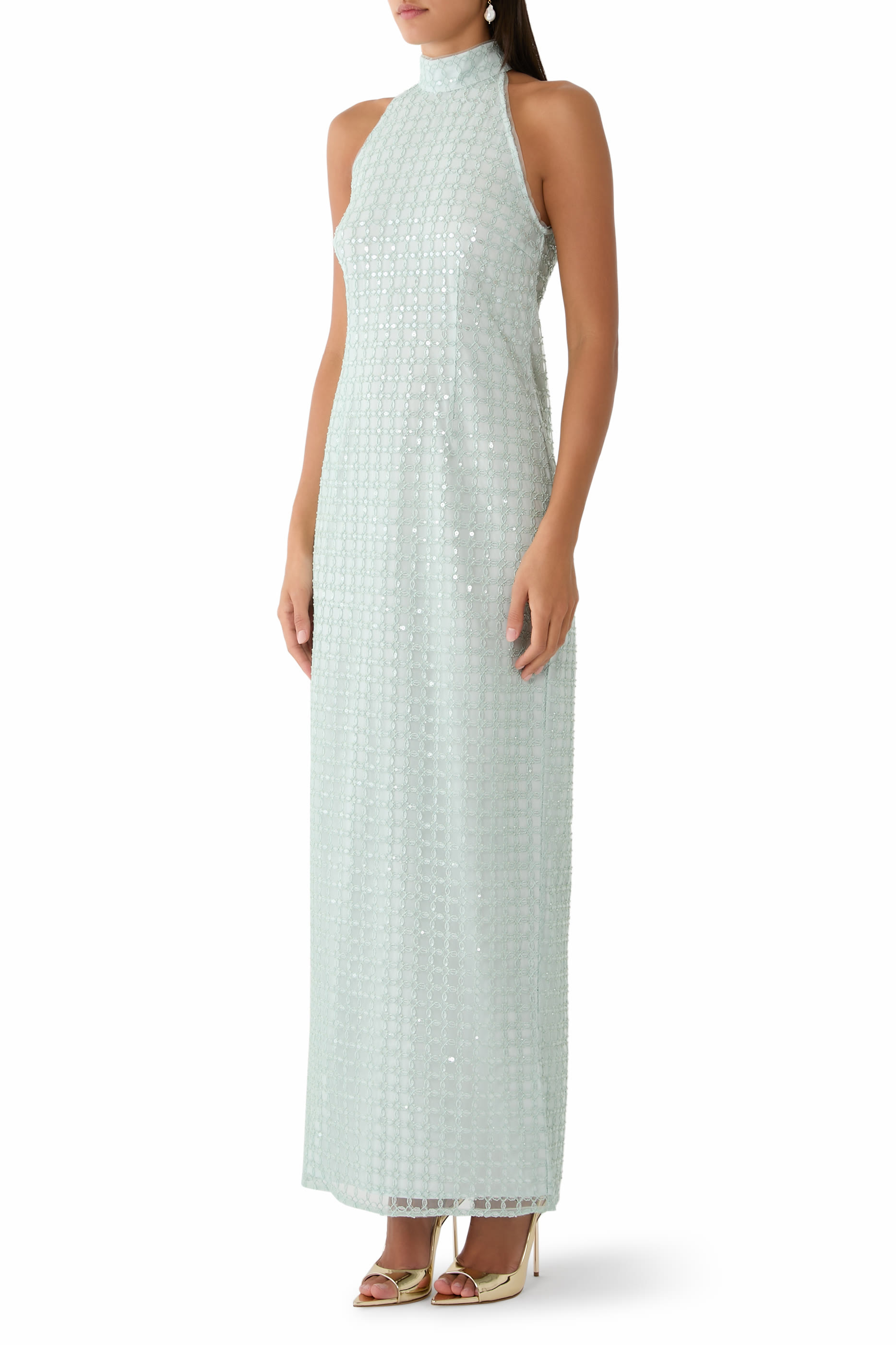 Beaded Maxi Dress