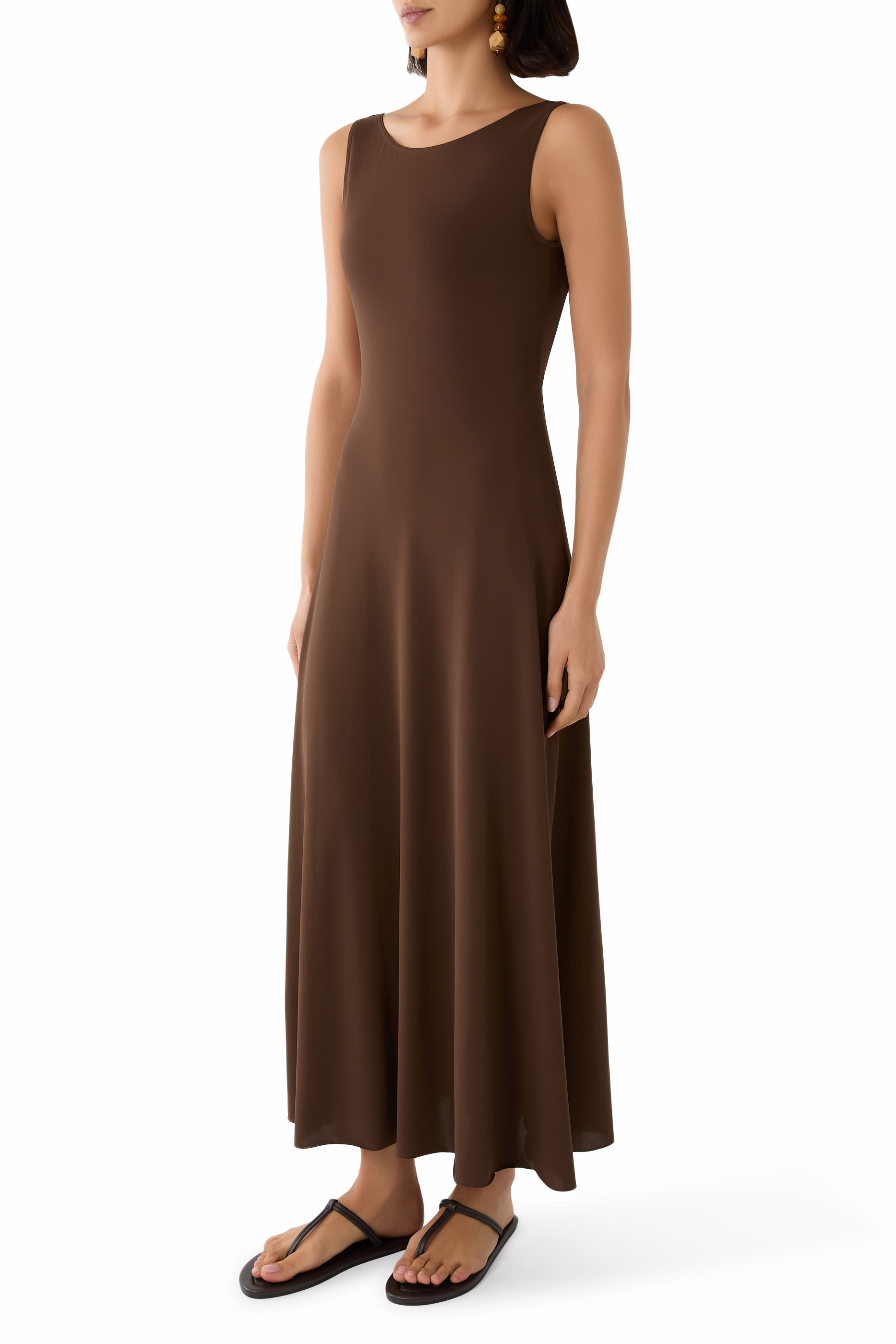 Sculpture Backless Maxi Dress