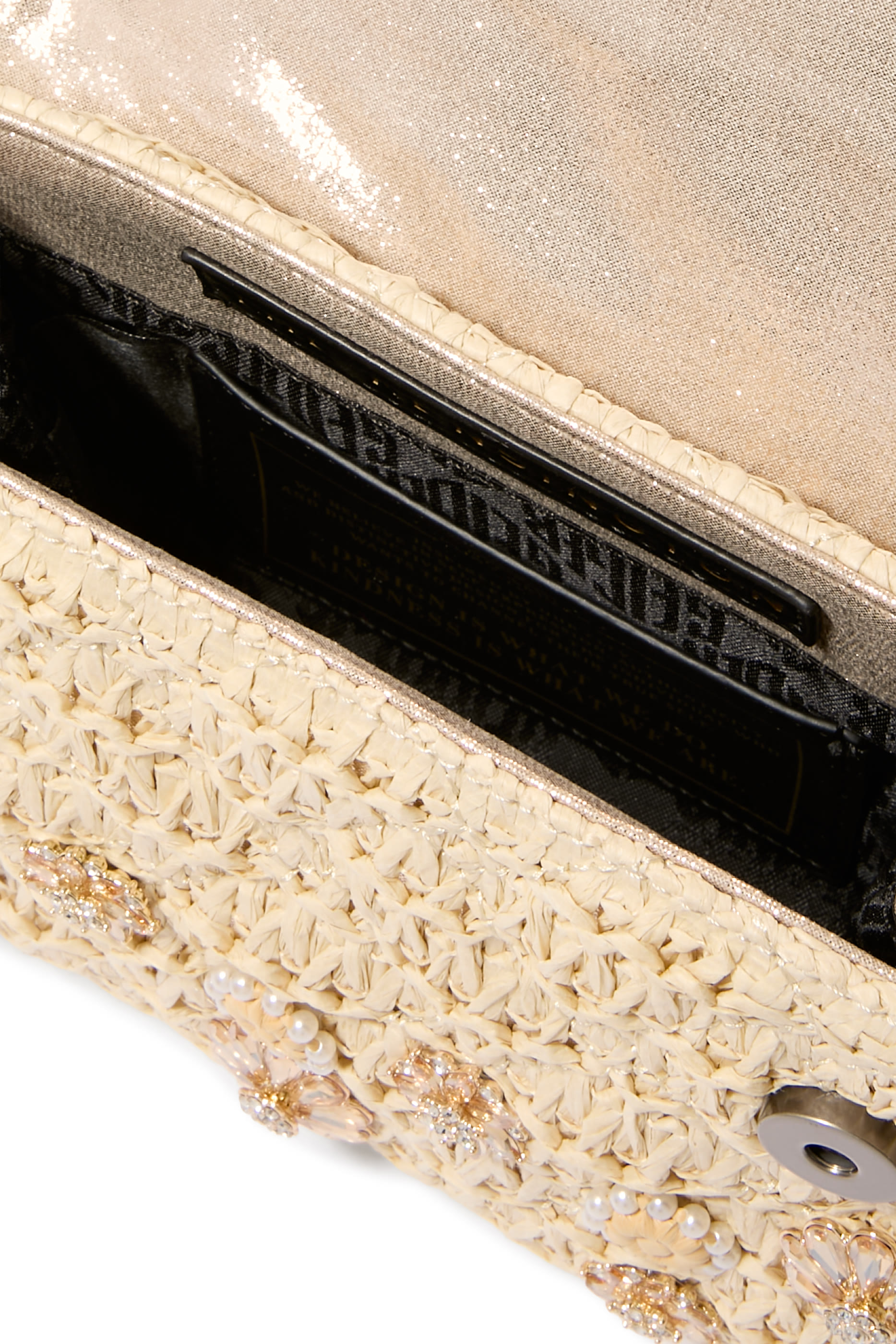 Kensington Raffia Effect Mini Crossbody Bag