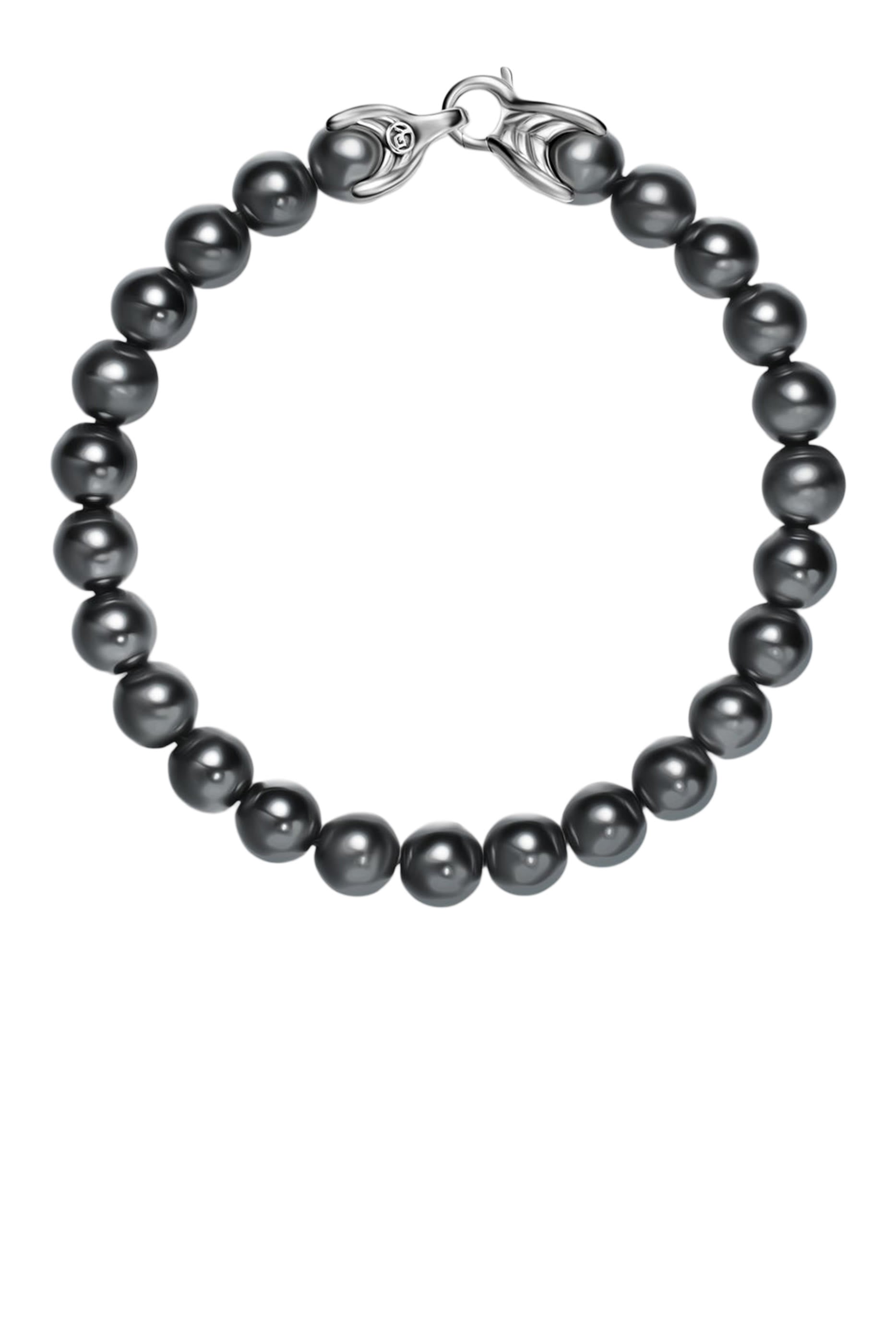 Spiritual Bracelet, Sterling Silver & Onyx
