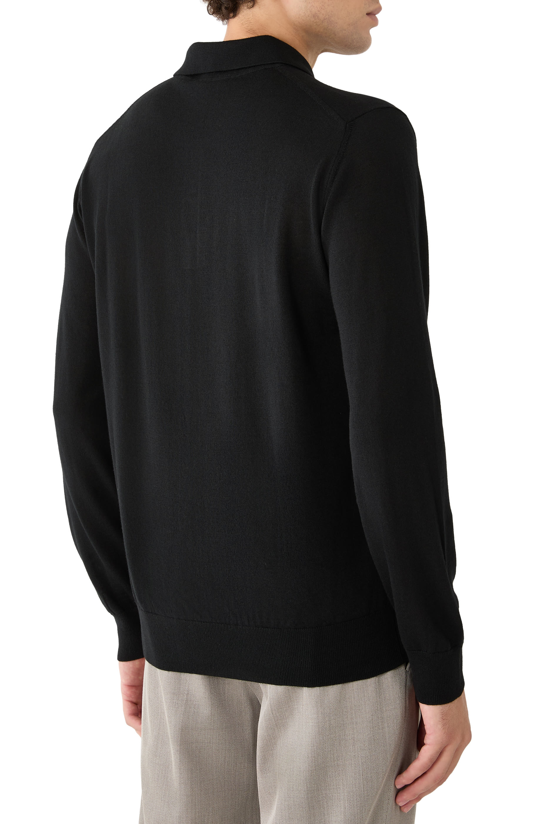 Merino Fine Knit Polo Shirt