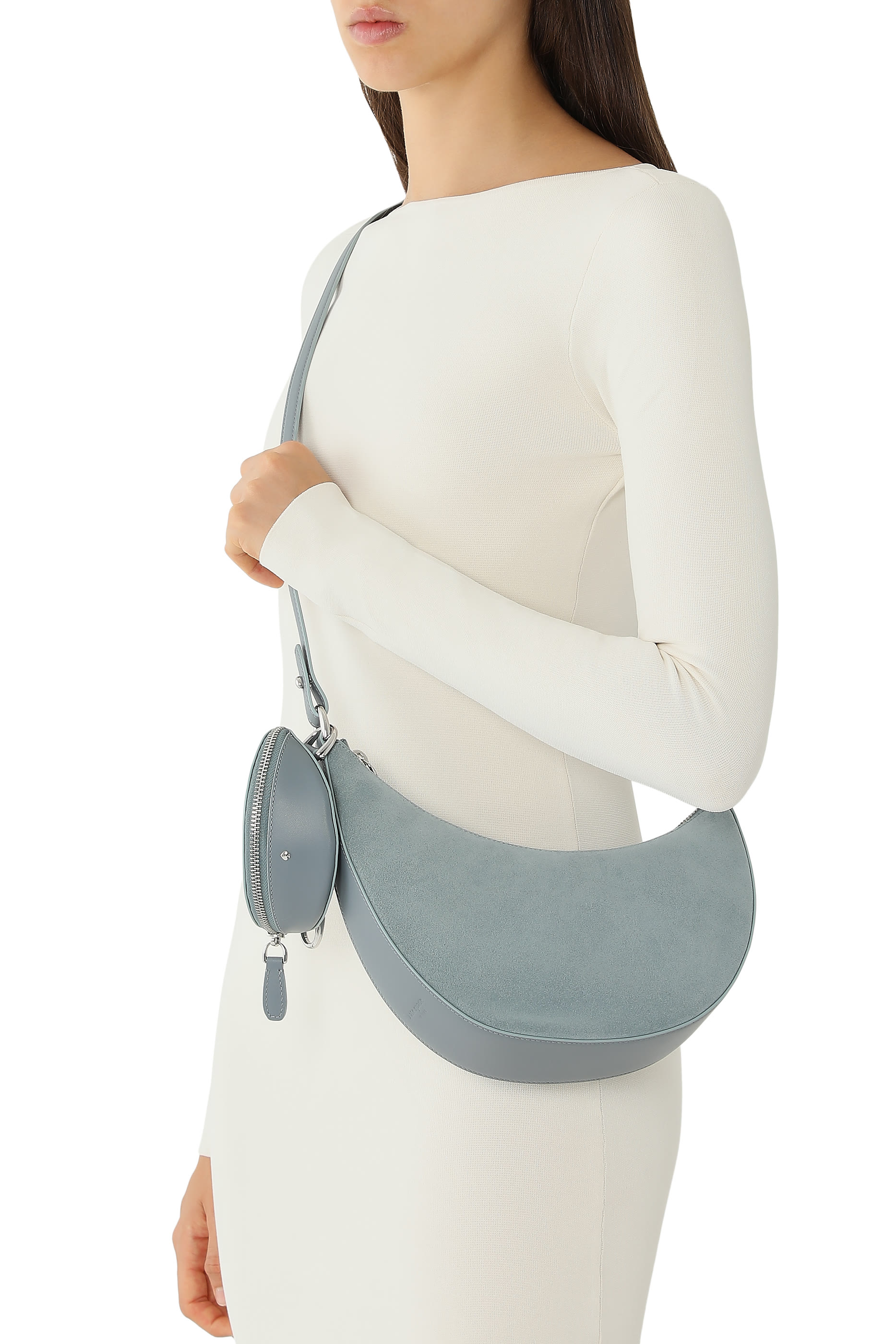 Duo Suede Crossbody Bag