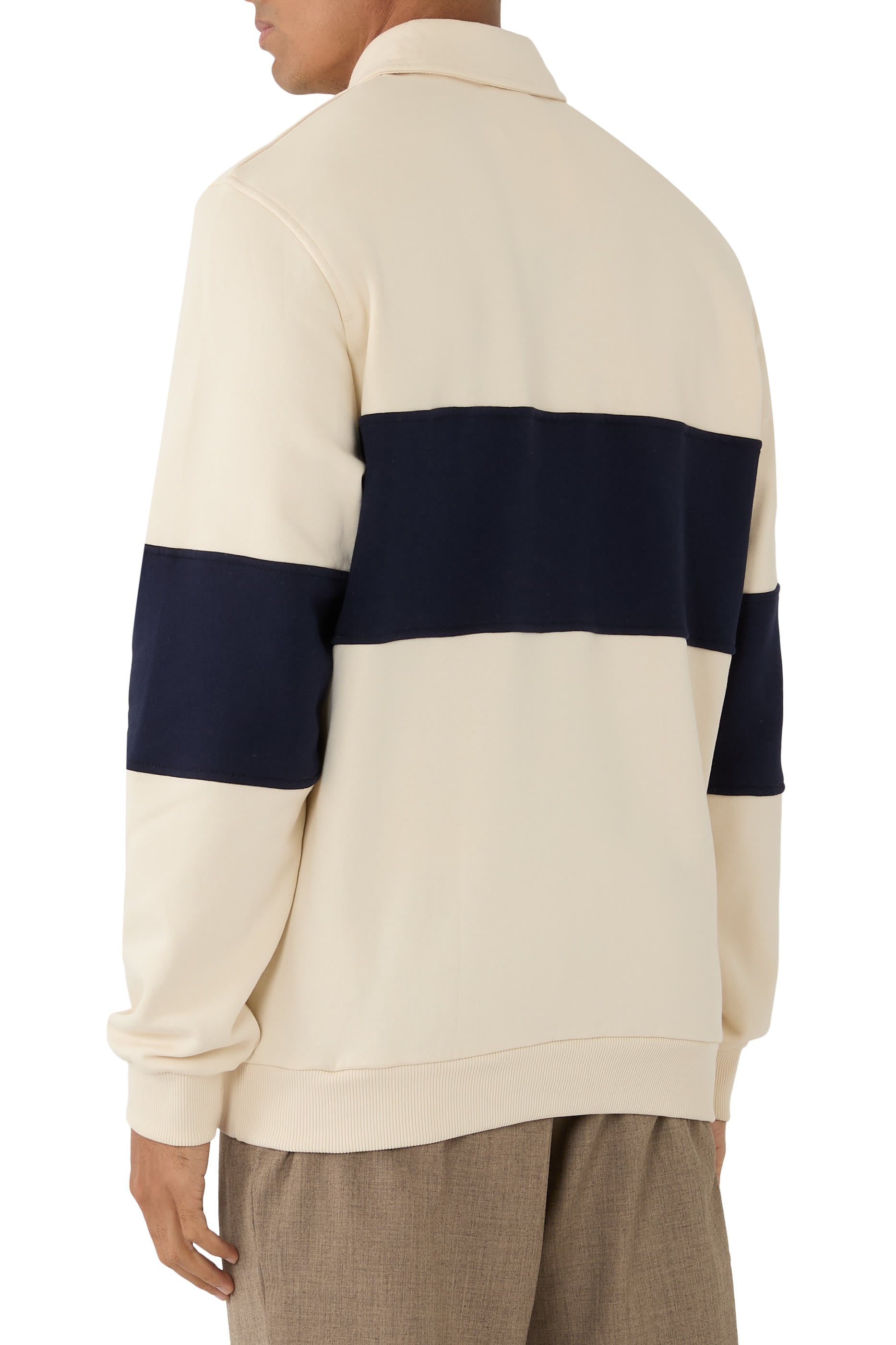 Zipper Rugby Sweatshirt