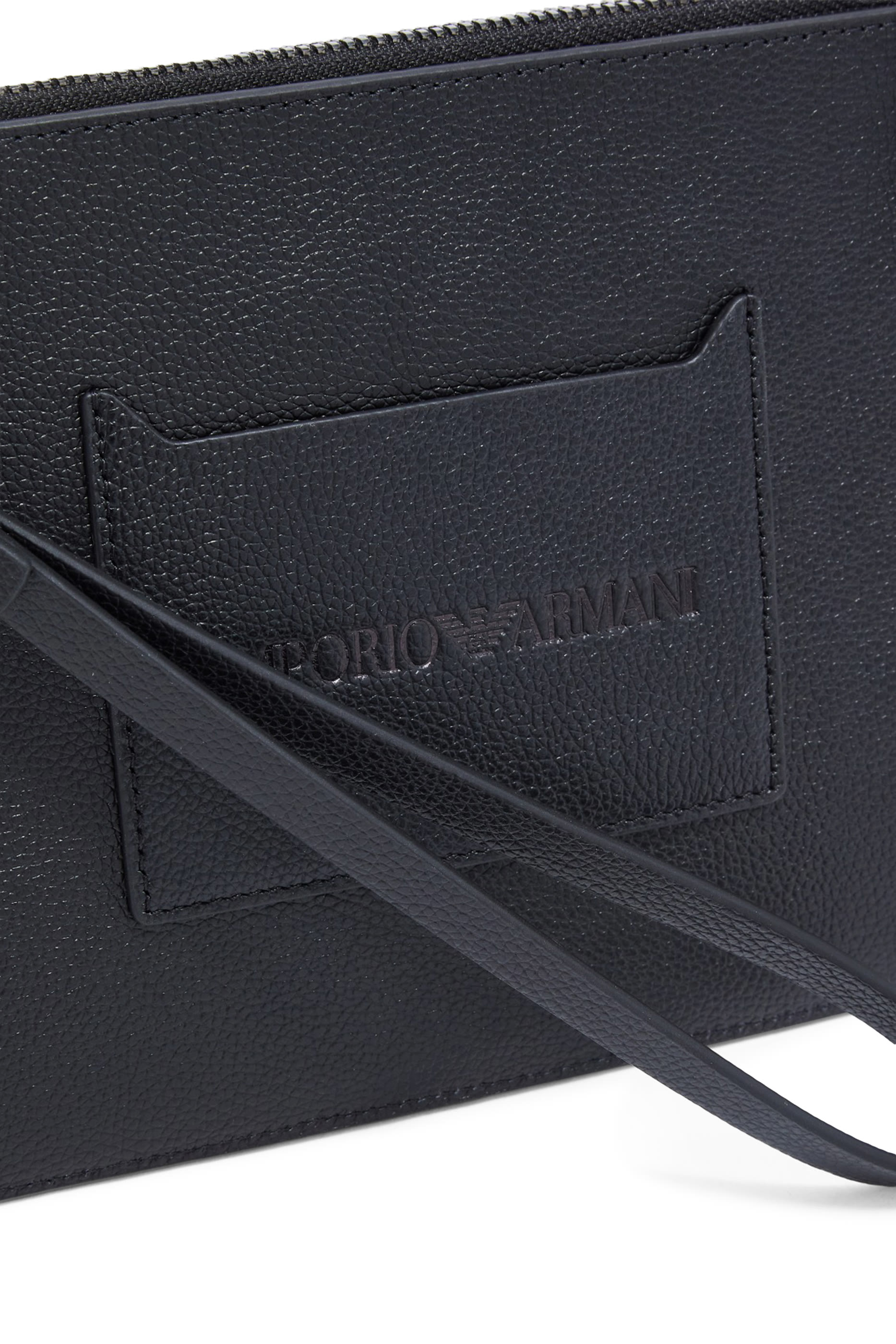 Logo Tumbled-Leather Pouch