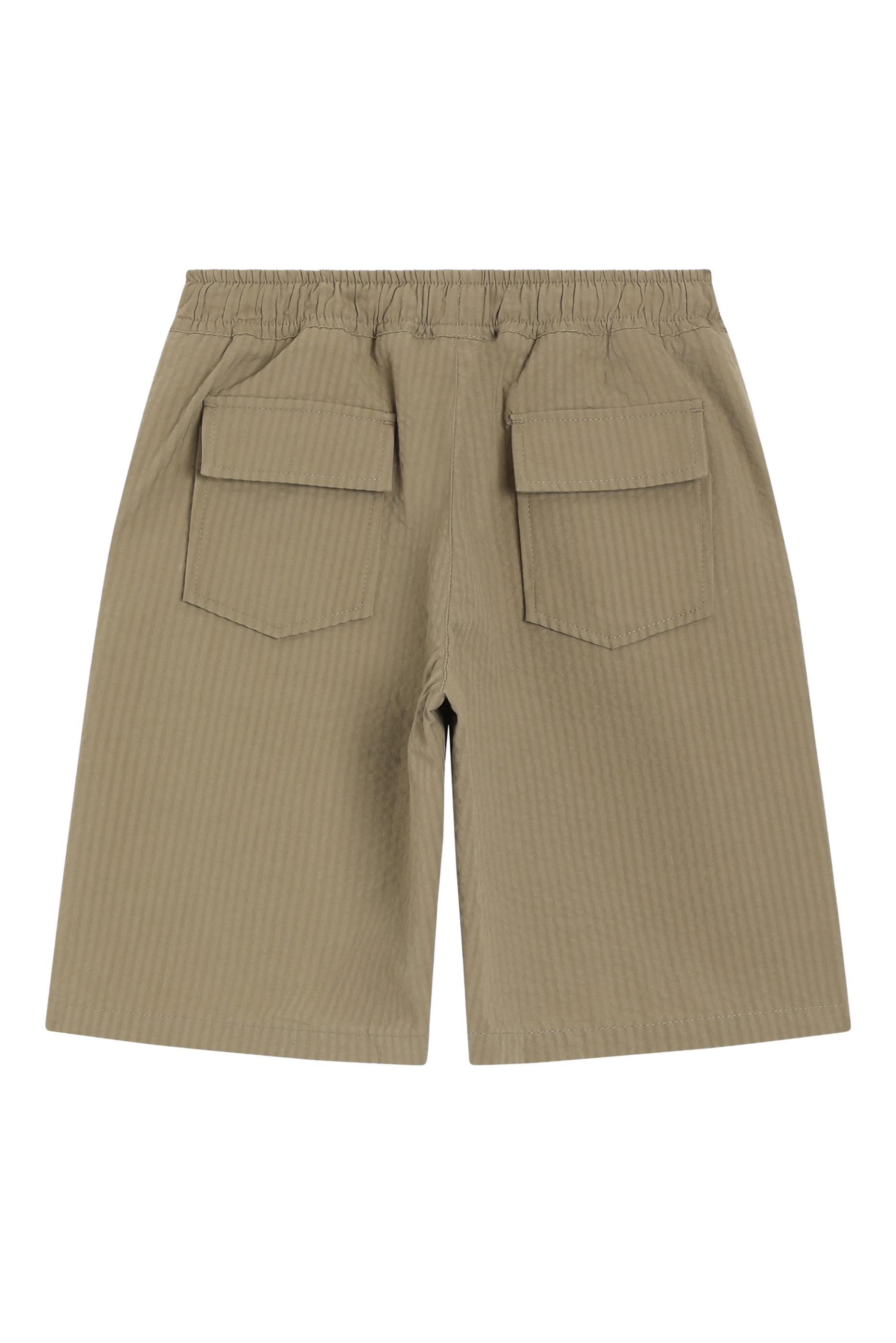 Kids Cotton Seersucker Bermuda Shorts 