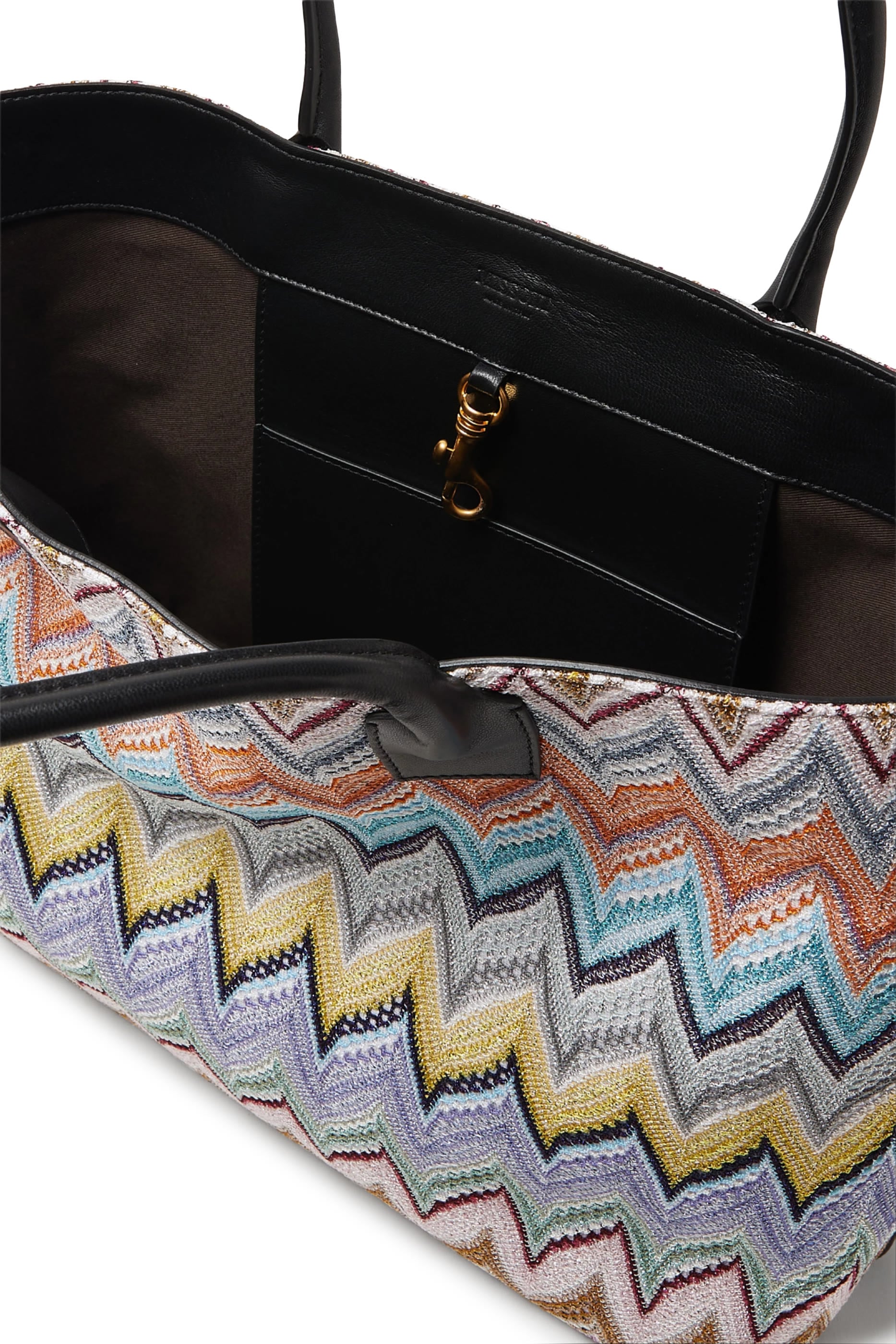 Large Zigzag Raschel Tote Bag 