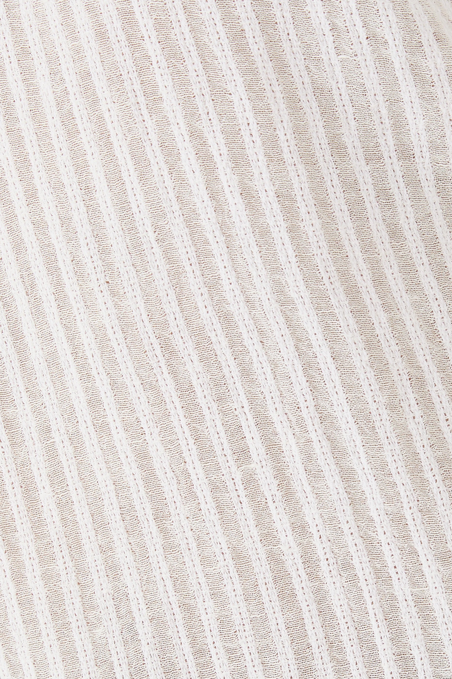 Sheer Stripe Linen Woven Henley
