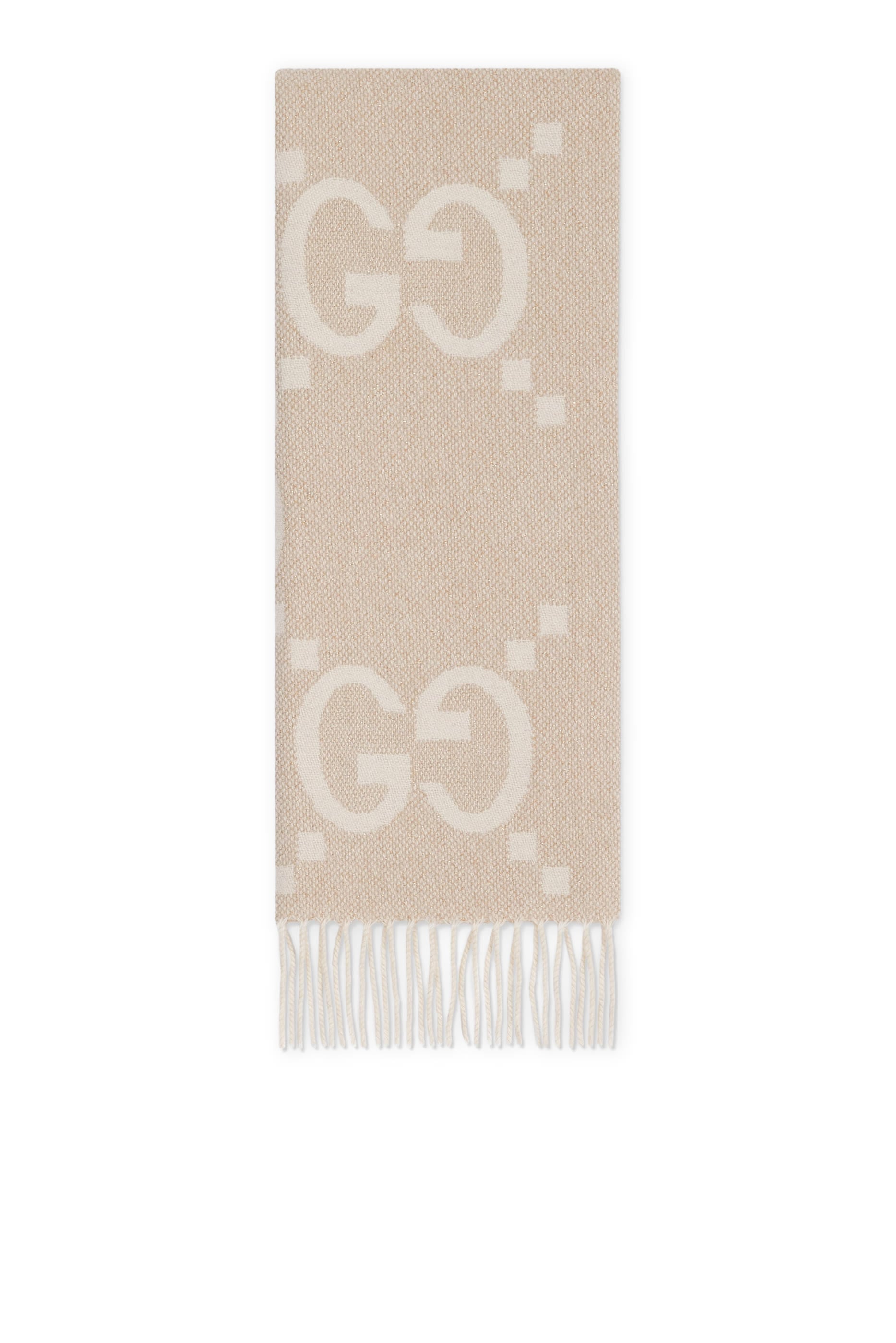  GG Cashmere Lamé Jacquard Scarf
