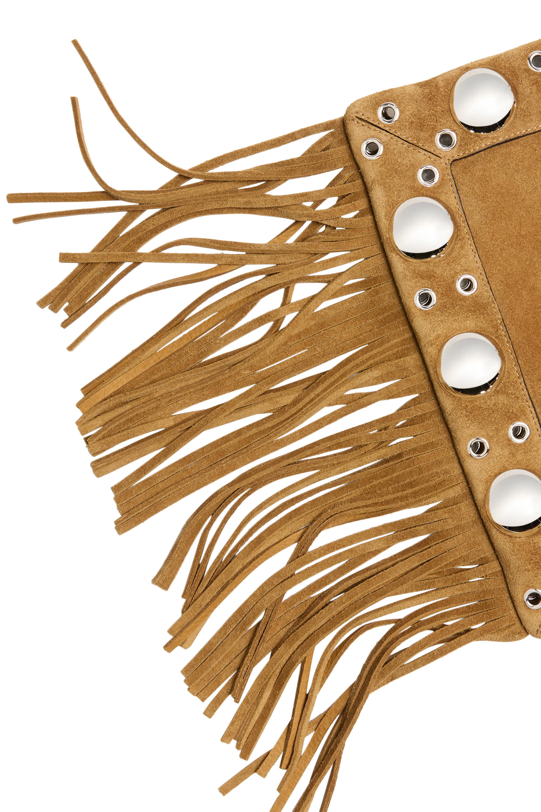 Nellc&ocirc;te Suede Shoulder Bag with Fringes