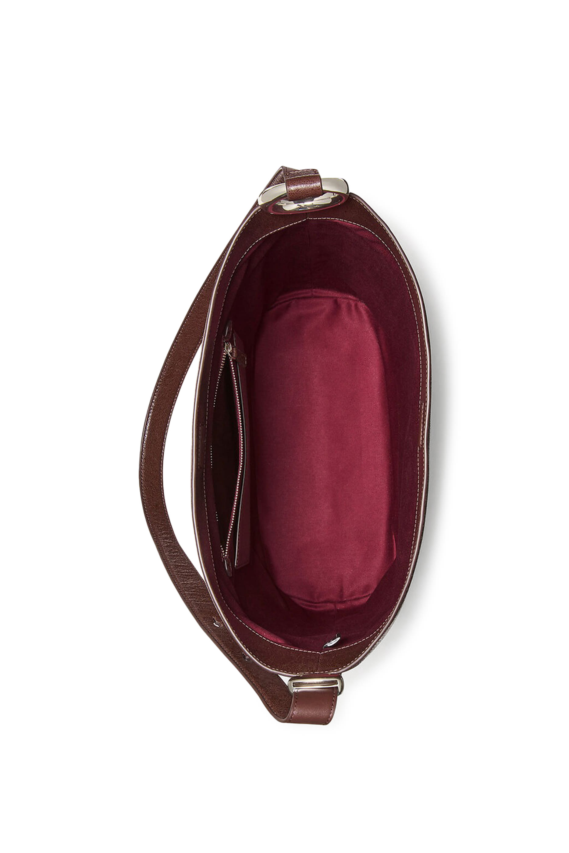 Halo Glazed Leather Large Bucket Bag 